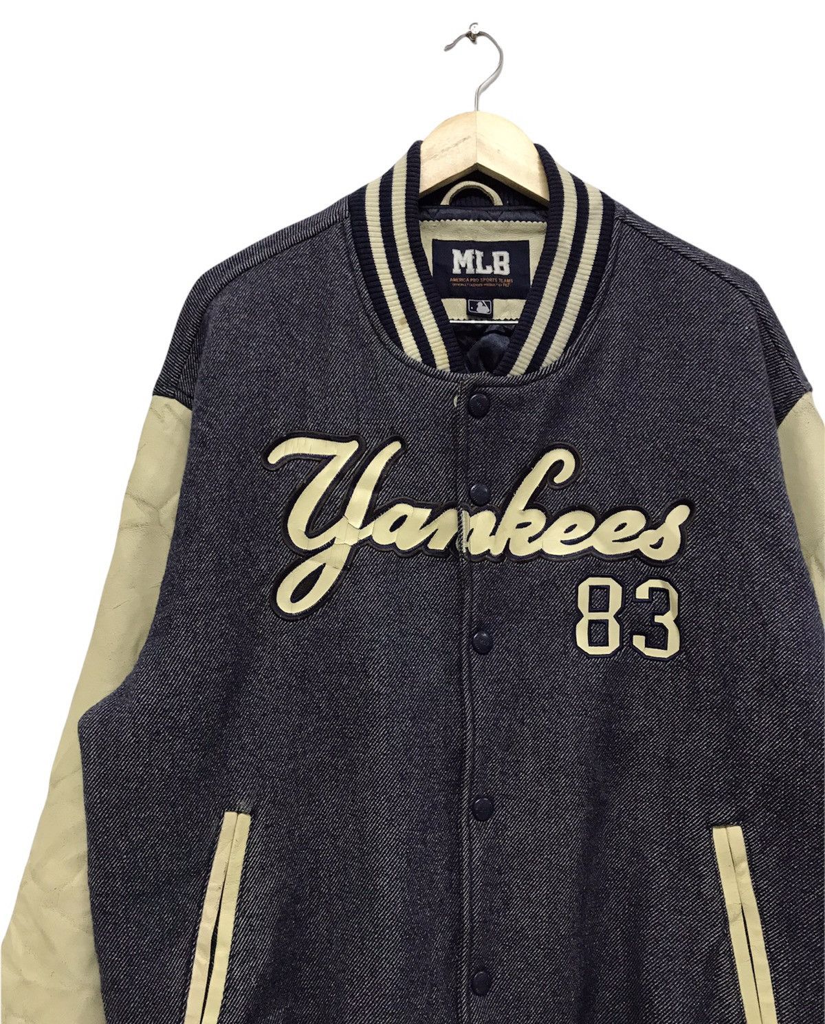 MLB Vintage MLB Yankees Arm Leather Varsity Jacket Big Size Size US XXL / EU 58 / 5 - 4 Thumbnail