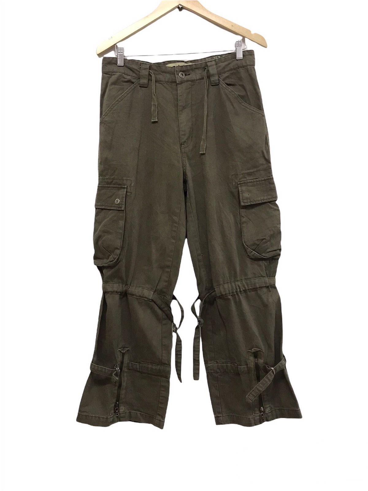 Japanese Brand Vintage Voice Bondage Punk Loose Fit Cargo Pants Size 32" / US 10 / IT 46 - 2 Thumbnail