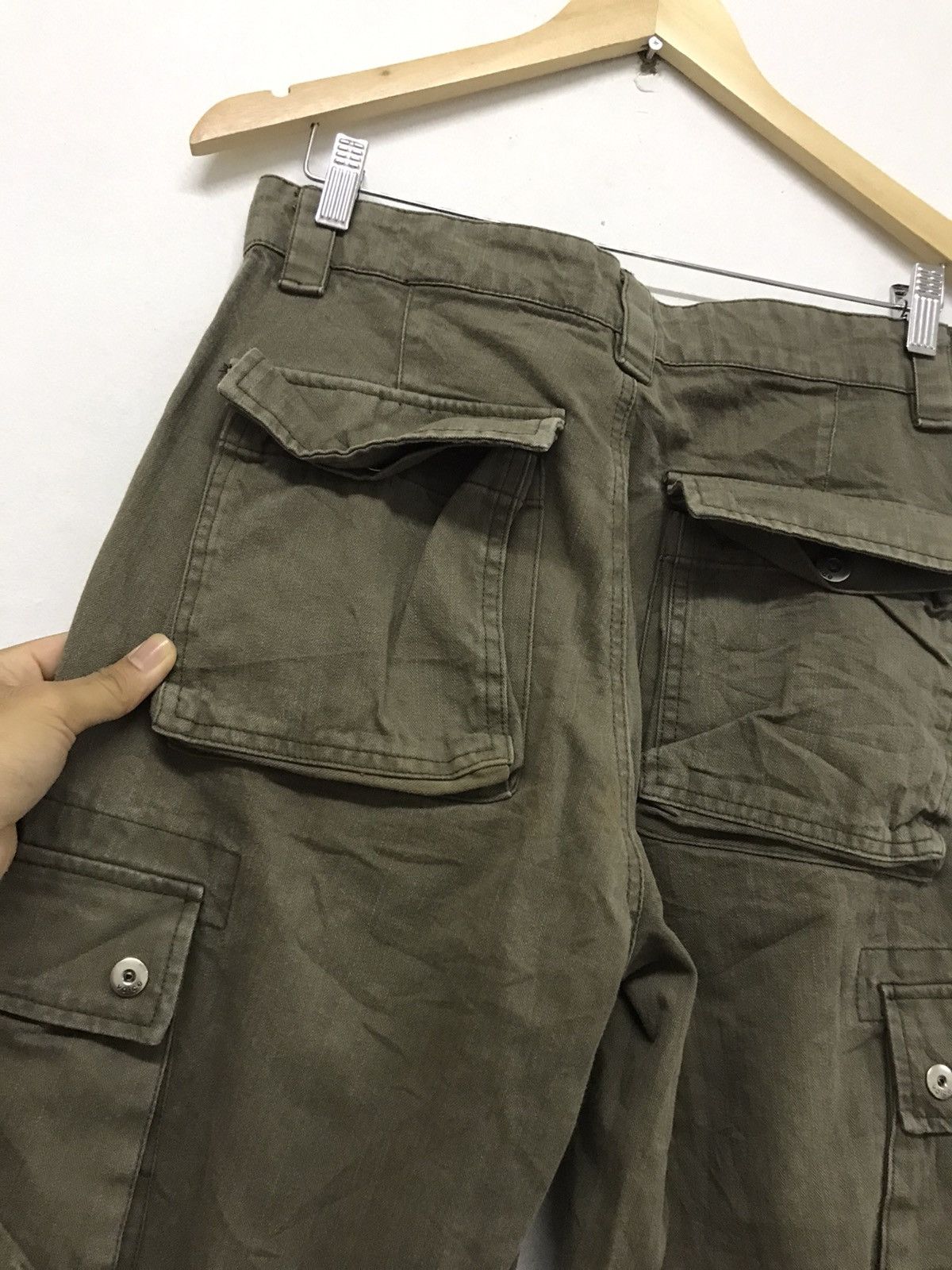 Japanese Brand Vintage Voice Bondage Punk Loose Fit Cargo Pants Size 32" / US 10 / IT 46 - 12 Thumbnail