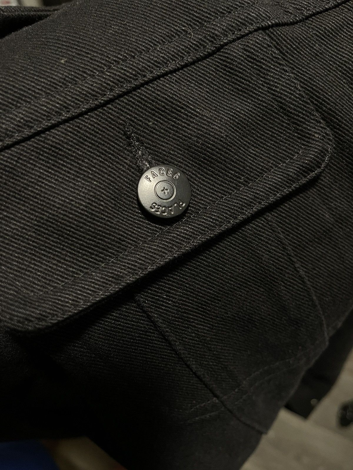 P+F Denim Jacket Black (Places + Faces)