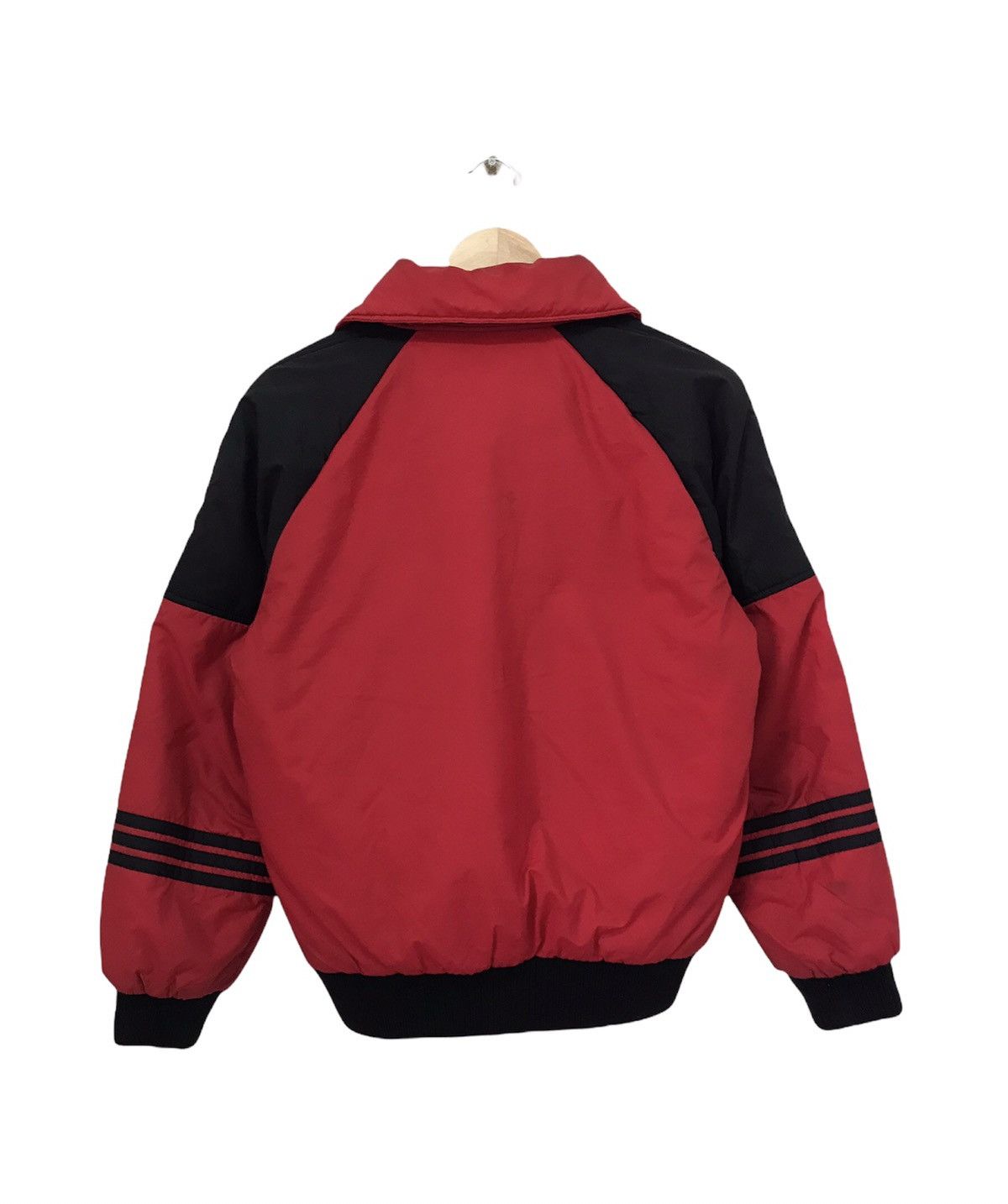 Adidas Vintage 90s Adidas Trefoil Puffer Bomber Jacket Size US M / EU 48-50 / 2 - 2 Thumbnail