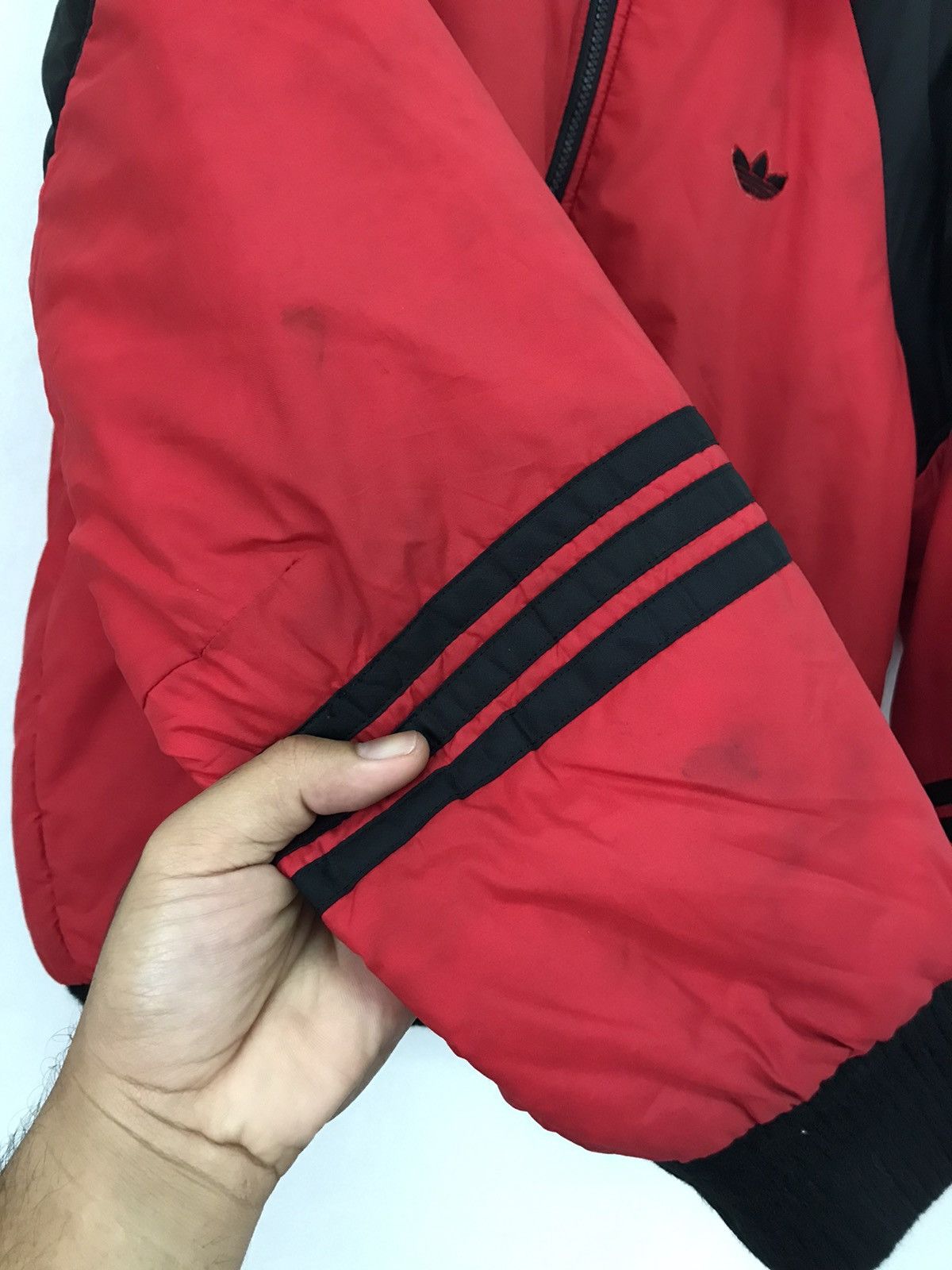 Adidas Vintage 90s Adidas Trefoil Puffer Bomber Jacket Size US M / EU 48-50 / 2 - 21 Thumbnail