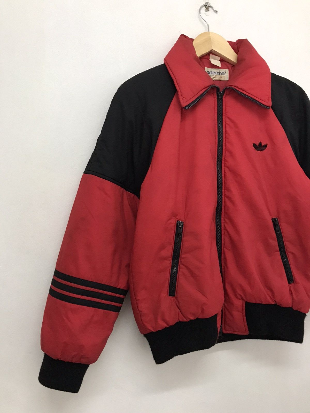 Adidas Vintage 90s Adidas Trefoil Puffer Bomber Jacket Size US M / EU 48-50 / 2 - 3 Thumbnail