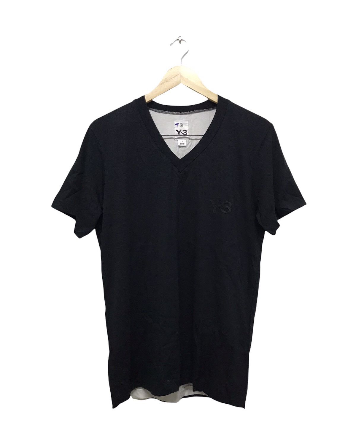 🥷🏿 Adidas Y3 by Yohji Yamamoto V Neck T-Shirt