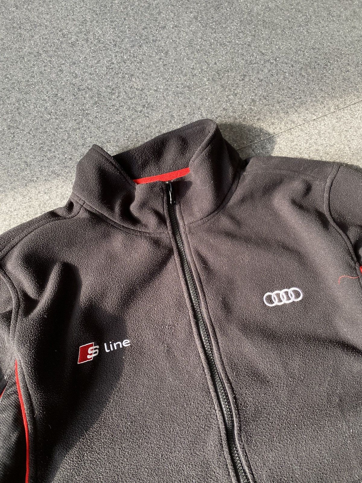 Audi × Vintage Vintage Audi S Line Zip Fleece Light Jacket Size US XXL / EU 58 / 5 - 3 Thumbnail