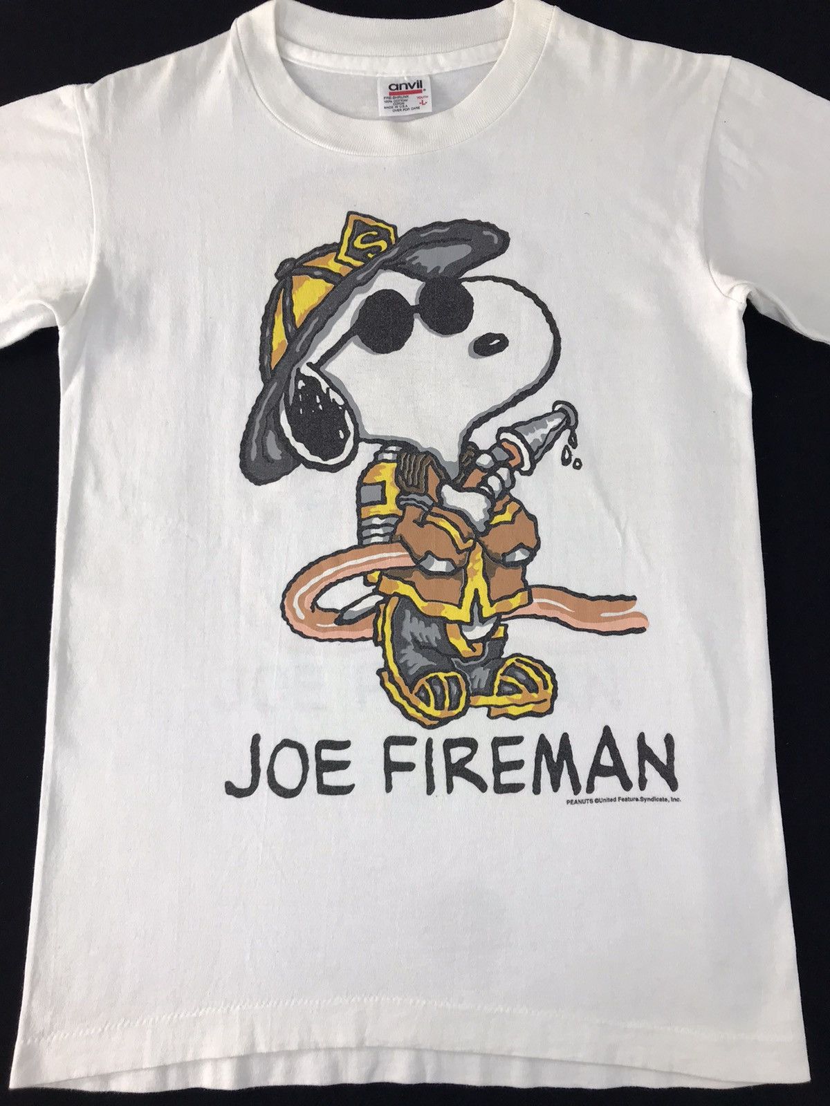 Peanuts × Vintage Joe Fireman Peanuts Features Syndicate Big Printed Tee Size US S / EU 44-46 / 1 - 3 Thumbnail