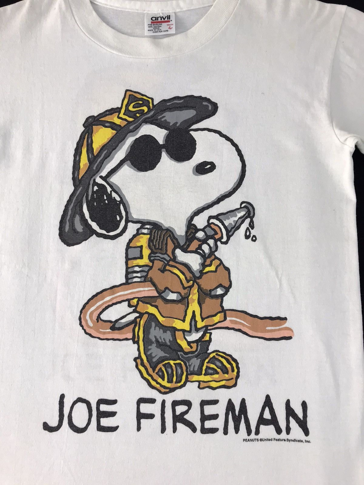 Peanuts × Vintage Joe Fireman Peanuts Features Syndicate Big Printed Tee Size US S / EU 44-46 / 1 - 4 Thumbnail
