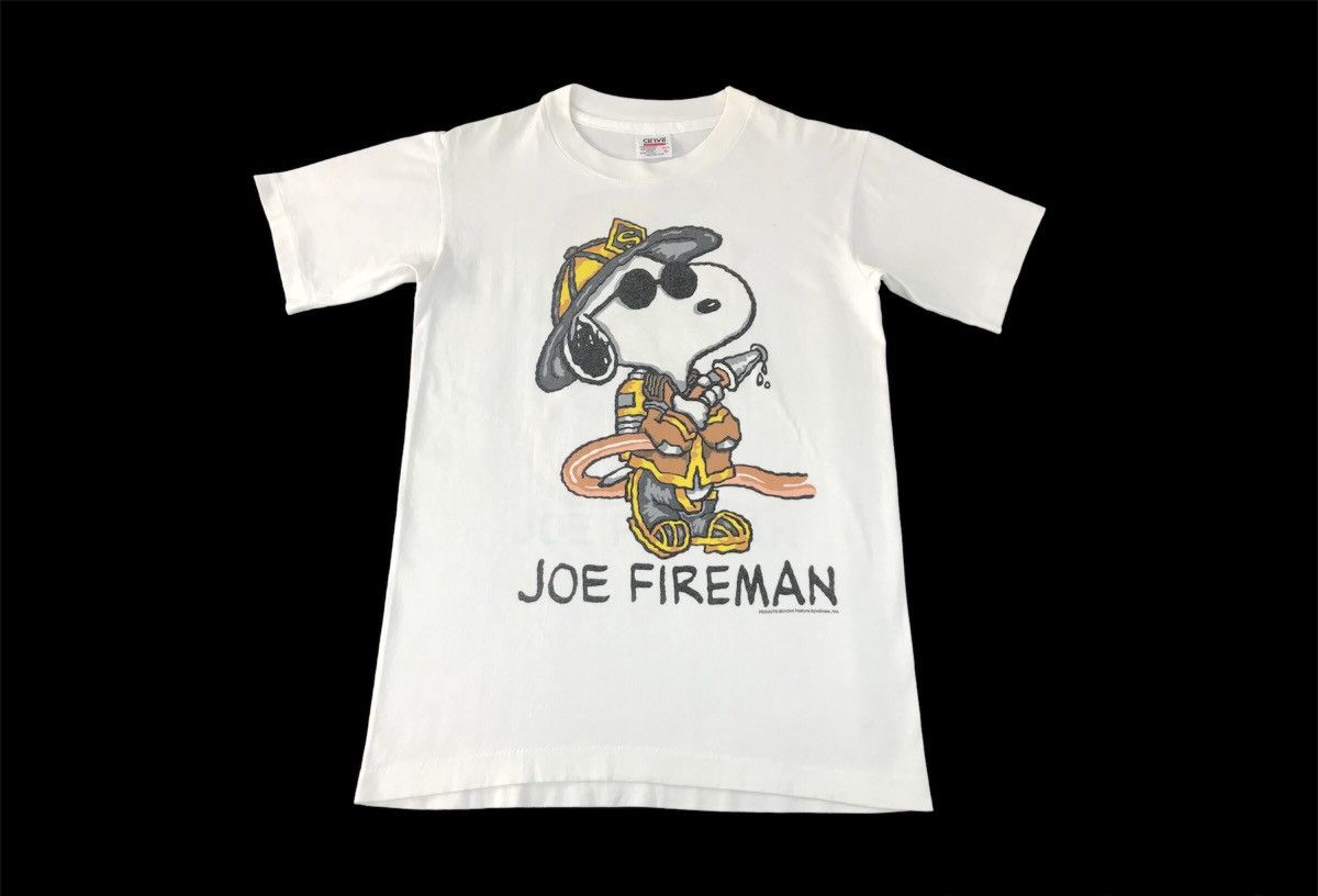 Peanuts × Vintage Joe Fireman Peanuts Features Syndicate Big Printed Tee Size US S / EU 44-46 / 1 - 1 Thumbnail