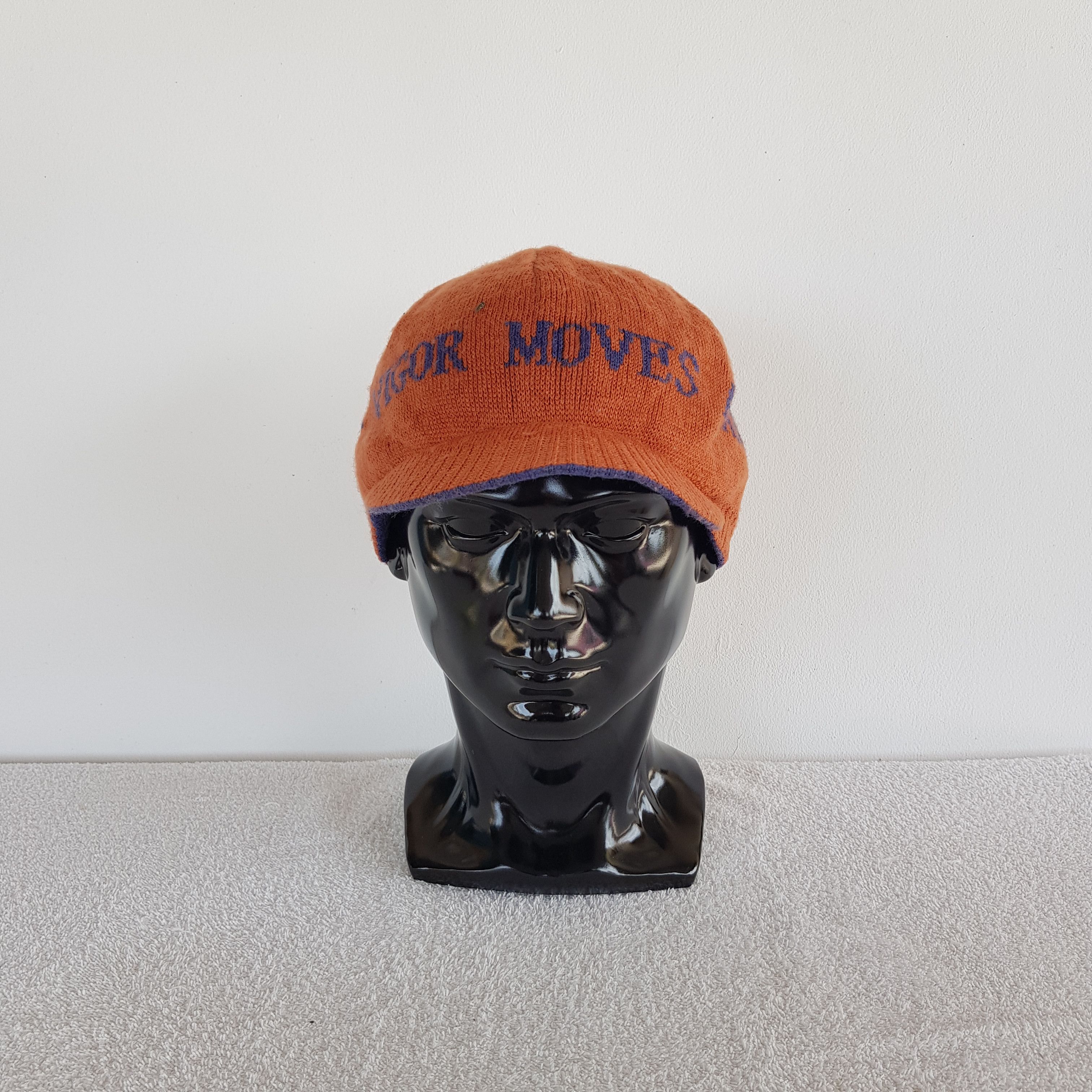 Japanese Brand × Vintage Vigor Moves Beanie Snow Cap Knitted Japanese Hats Size ONE SIZE - 2 Thumbnail