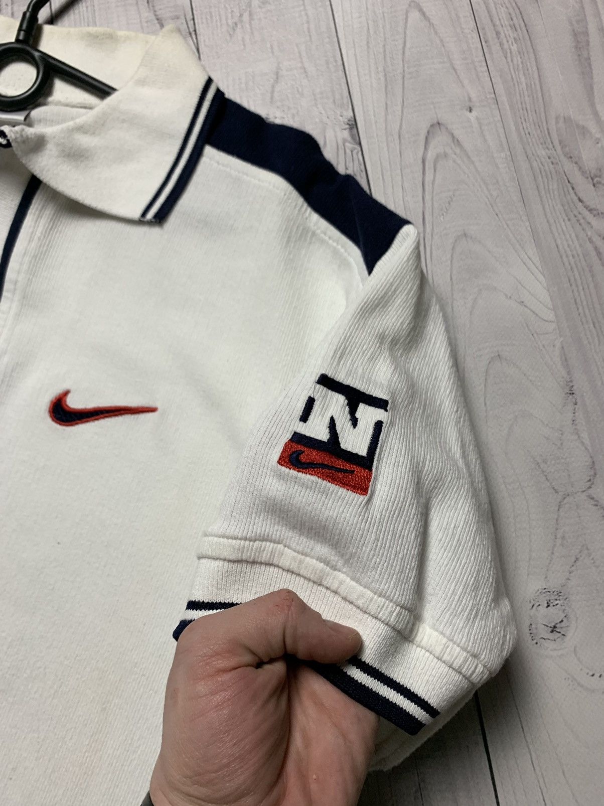 Nike × Vintage Vintage polo Nike logo swoosh rare size L Size US L / EU 52-54 / 3 - 2 Thumbnail