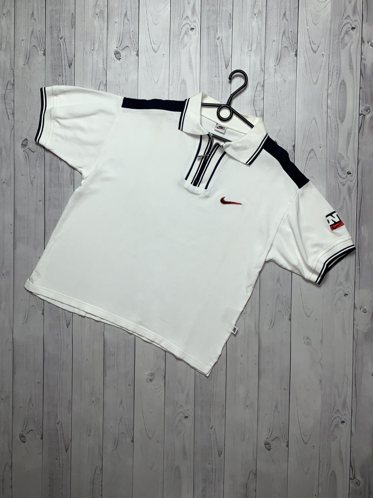 Nike × Vintage Vintage polo Nike logo swoosh rare size L Size US L / EU 52-54 / 3 - 1 Thumbnail