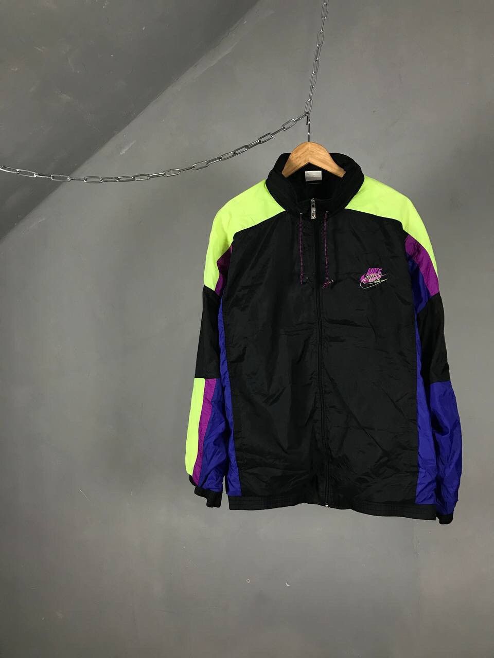image of Nike Vintage Multicolor Streetwear Light Jacket, Men's (Size XL)