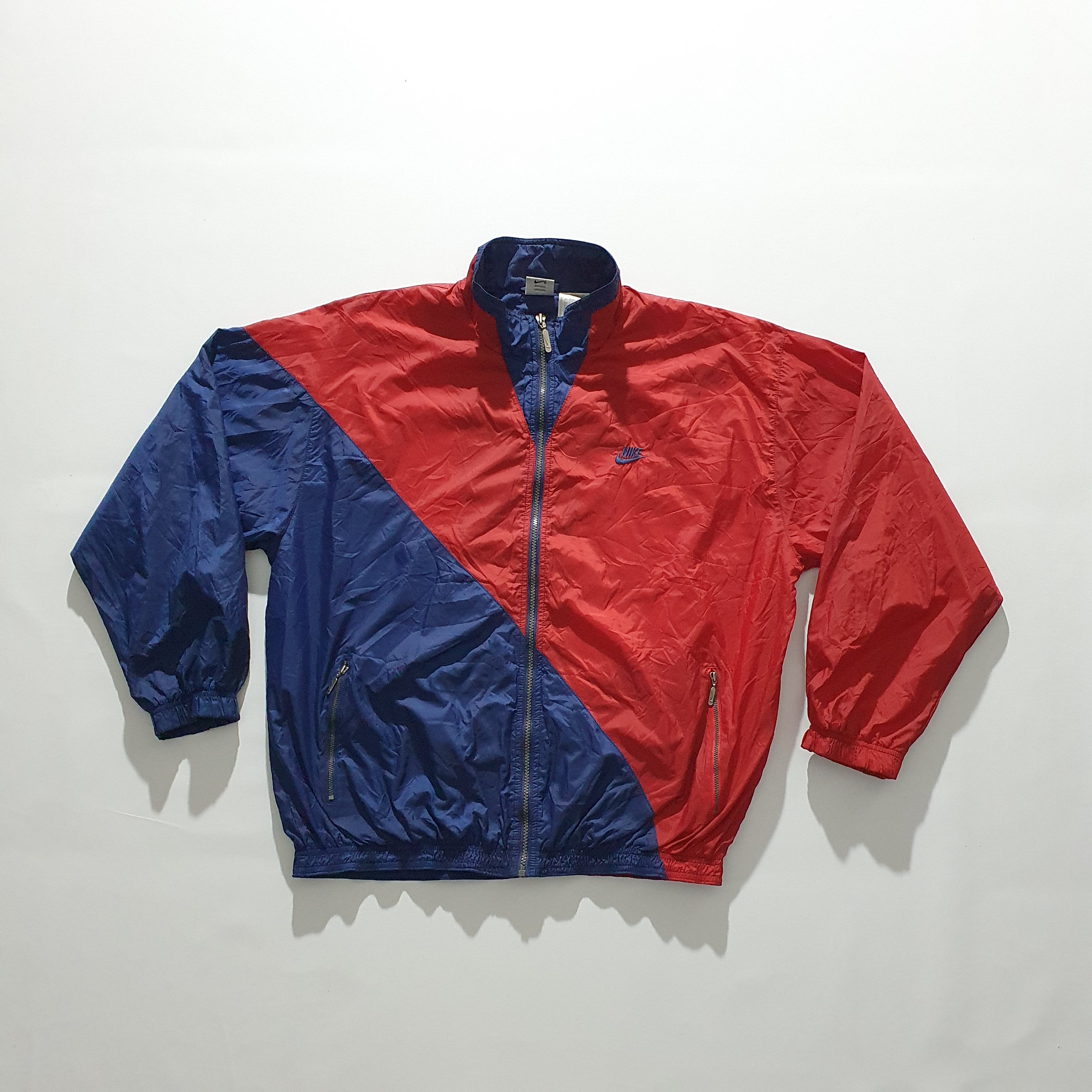 Nike × Vintage 90s Very Rare NIKE Big Swoosh Light Vintage Jacket Size US L / EU 52-54 / 3 - 5 Thumbnail