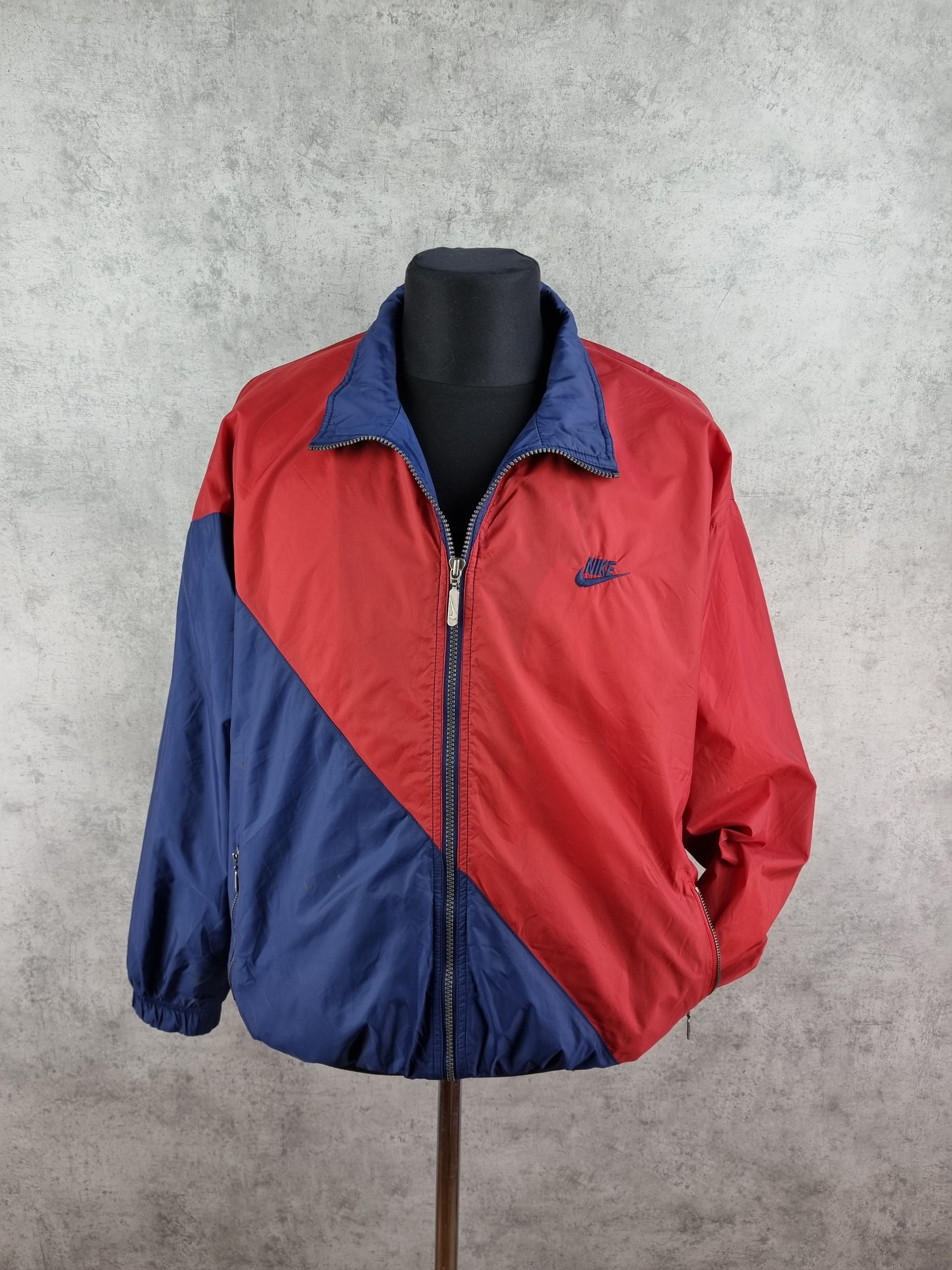Nike × Vintage 90s Very Rare NIKE Big Swoosh Light Vintage Jacket Size US L / EU 52-54 / 3 - 3 Thumbnail