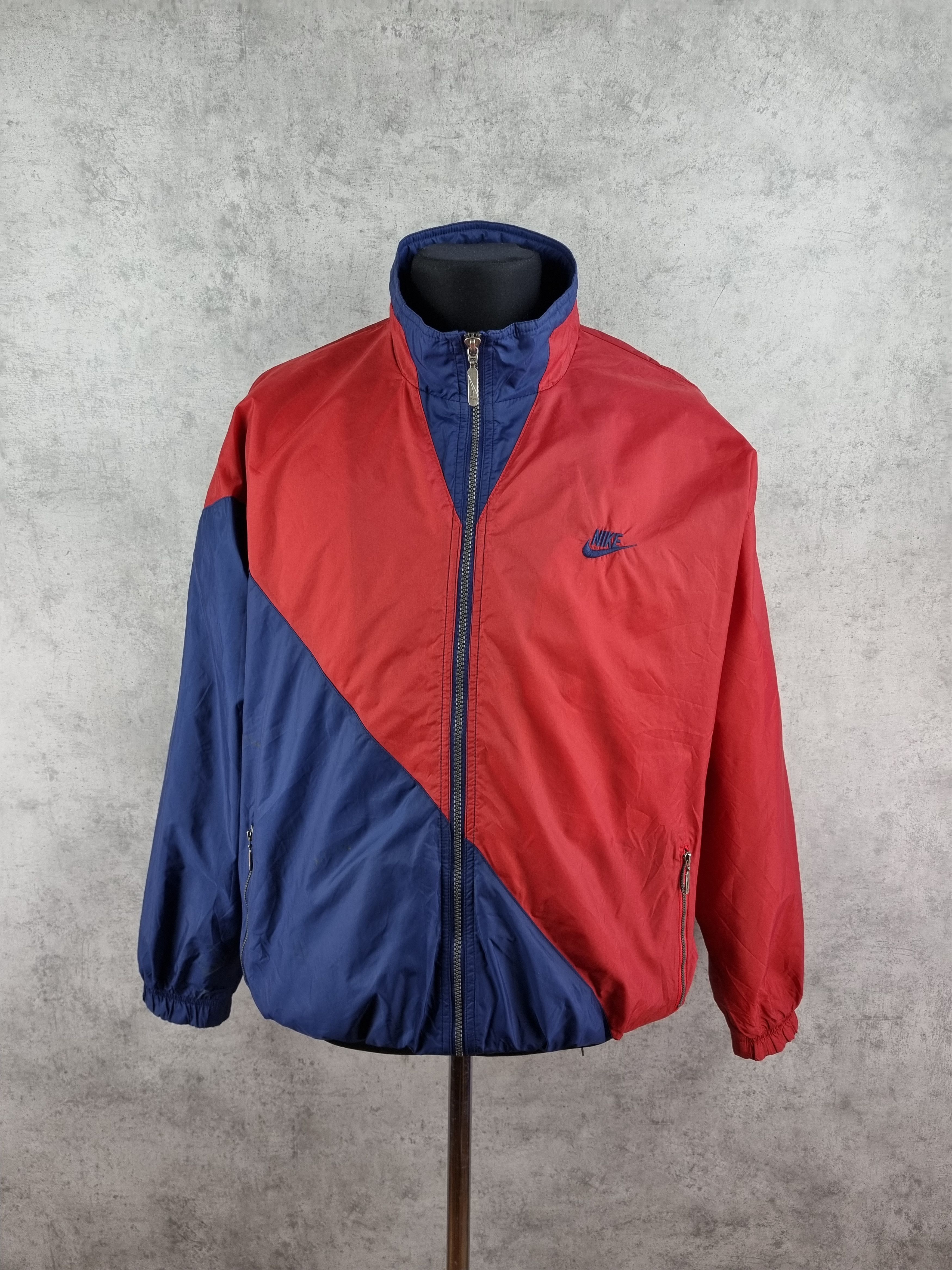 Nike × Vintage 90s Very Rare NIKE Big Swoosh Light Vintage Jacket Size US L / EU 52-54 / 3 - 17 Thumbnail