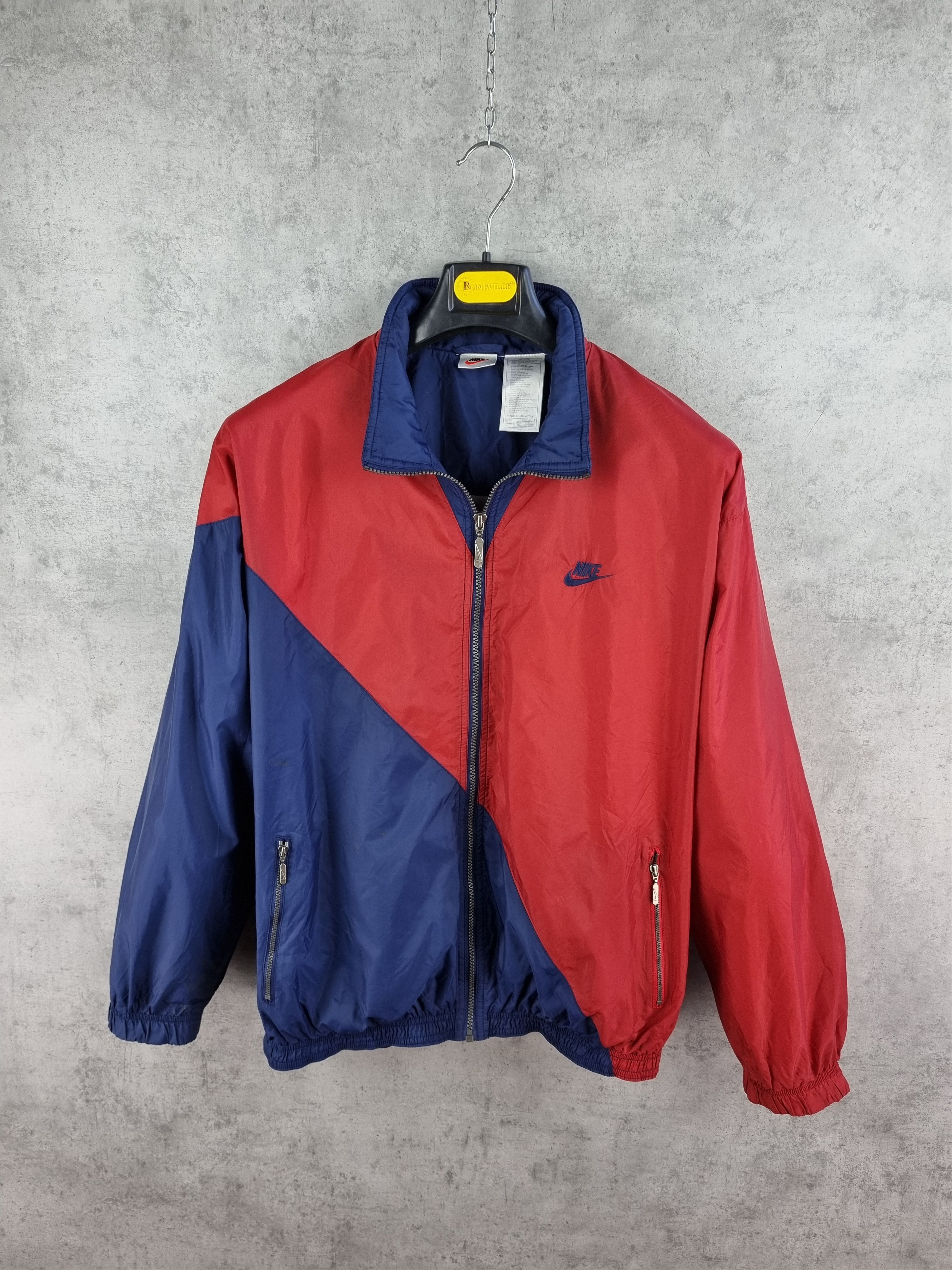 Nike × Vintage 90s Very Rare NIKE Big Swoosh Light Vintage Jacket Size US L / EU 52-54 / 3 - 2 Thumbnail
