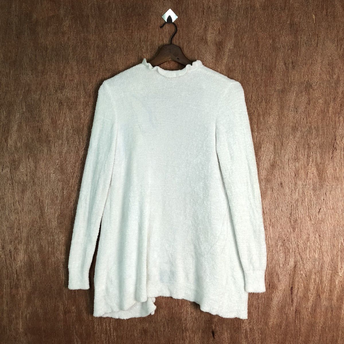 Japanese Brand Oeuf Doux Shag Shaggy Fur Mohair cardigan Knitwear #6529 Size L / US 10 / IT 46 - 8 Thumbnail