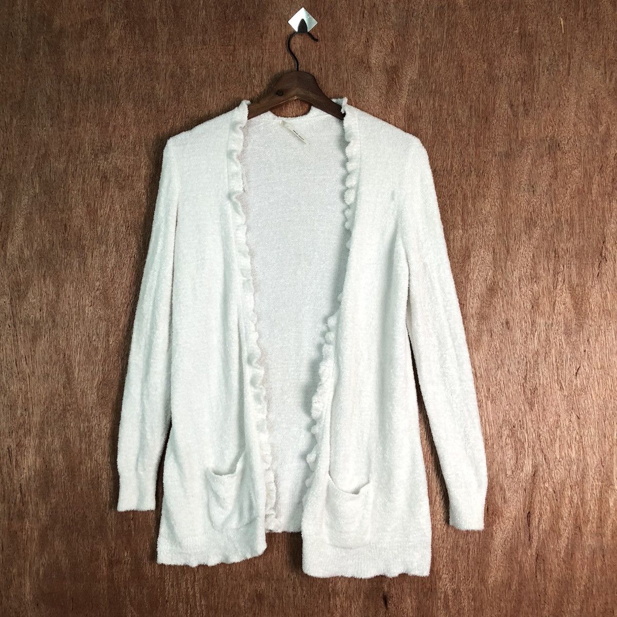 Japanese Brand Oeuf Doux Shag Shaggy Fur Mohair cardigan Knitwear #6529 Size L / US 10 / IT 46 - 1 Thumbnail