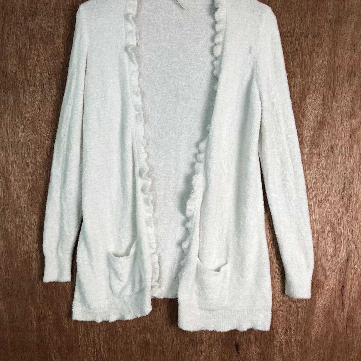 Japanese Brand Oeuf Doux Shag Shaggy Fur Mohair cardigan Knitwear #6529 Size L / US 10 / IT 46 - 3 Thumbnail