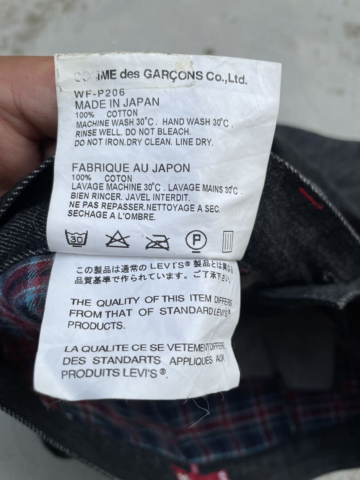 Comme des Garcons BLACK EDITION LEVI’S x JUNYA WATANABE x COMME DES GARCONS Size US 33 - 15 Thumbnail