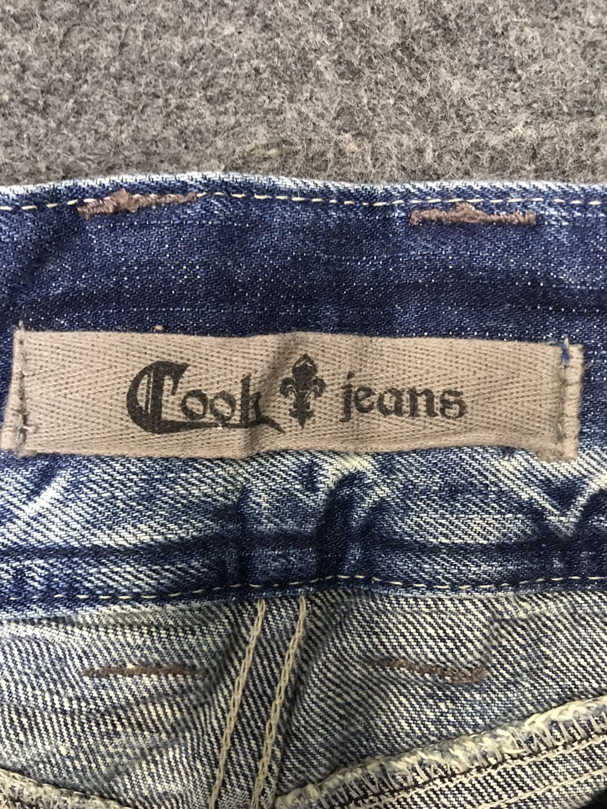 Japanese Brand Cook Jeans Straight Cut High Rise Denim Pants Size US 30 / EU 46 - 6 Thumbnail