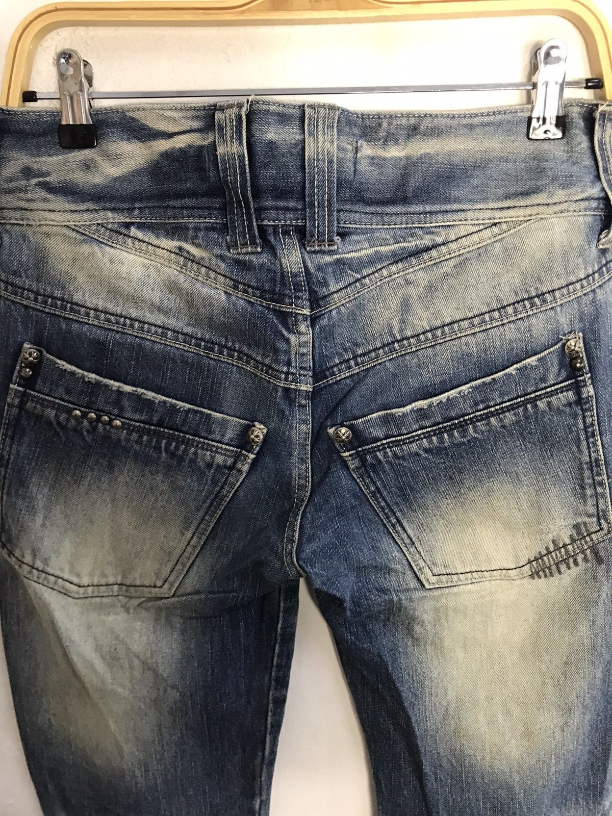 Japanese Brand Cook Jeans Straight Cut High Rise Denim Pants Size US 30 / EU 46 - 5 Thumbnail