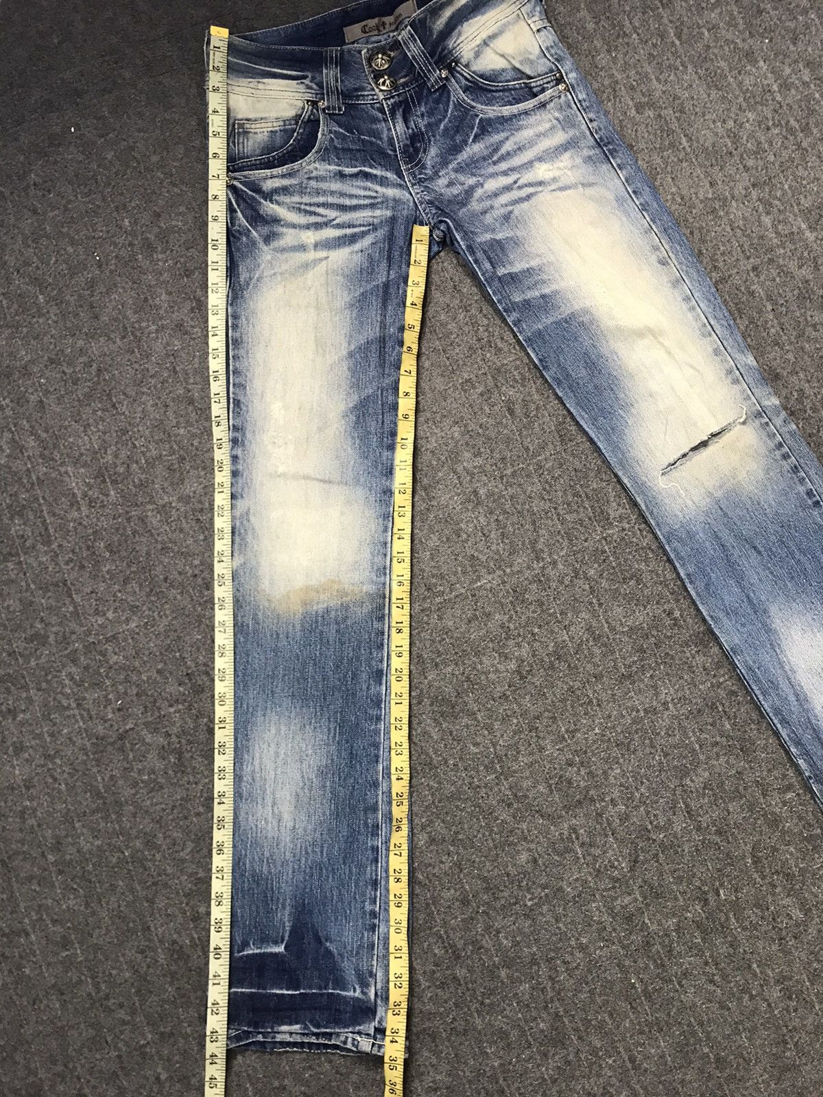 Japanese Brand Cook Jeans Straight Cut High Rise Denim Pants Size US 30 / EU 46 - 11 Thumbnail
