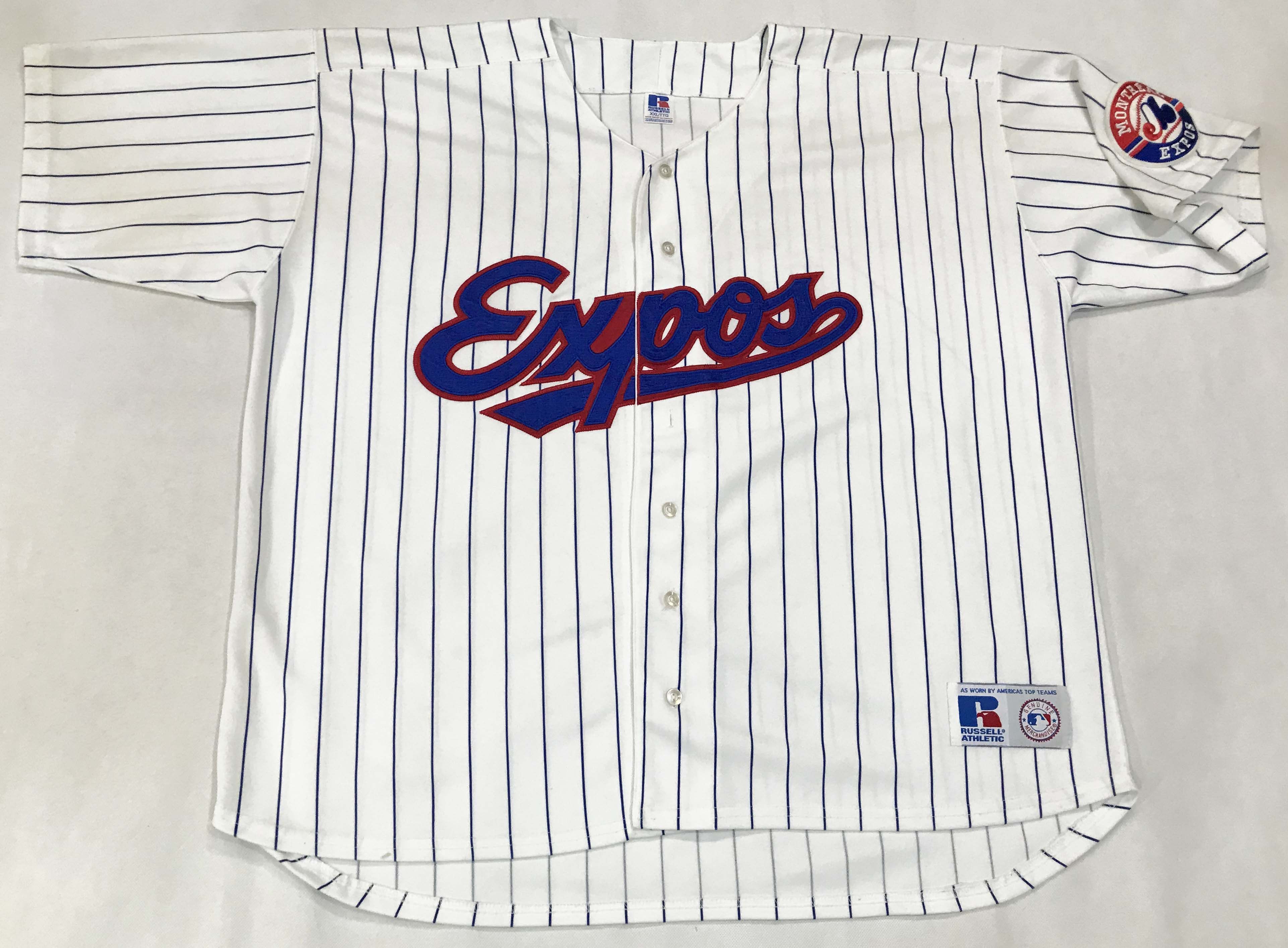 New Original Russell Athletic Montreal Expos Home Jersey Large L