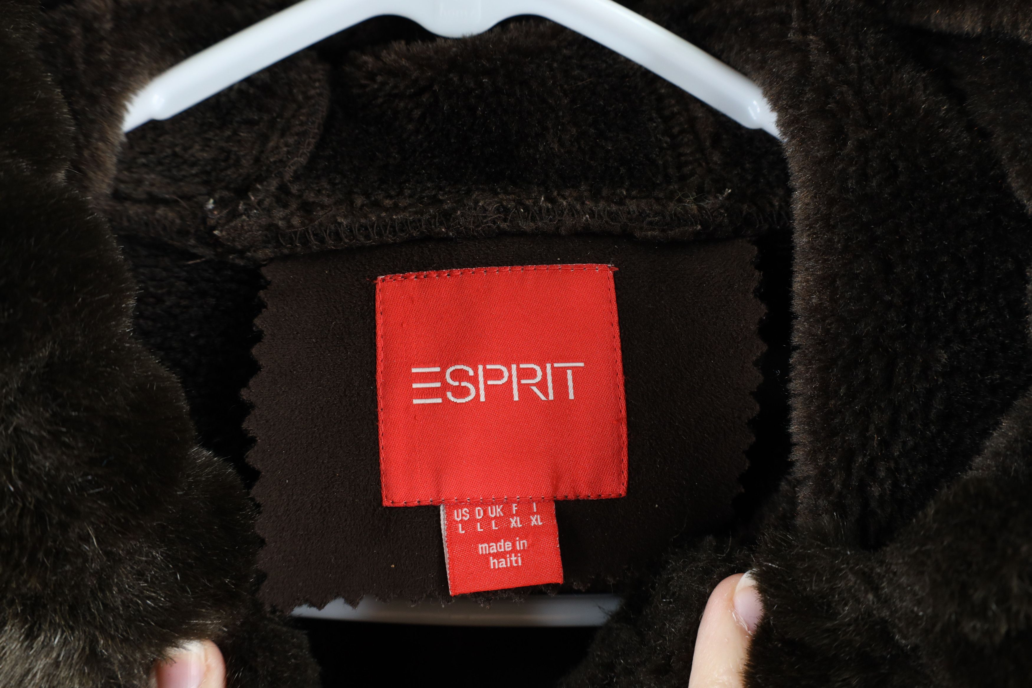 Esprit × Vintage Vintage Esprit Grunge Y2K Hooded Pennylane Jacket Brown Size L / US 10 / IT 46 - 4 Thumbnail