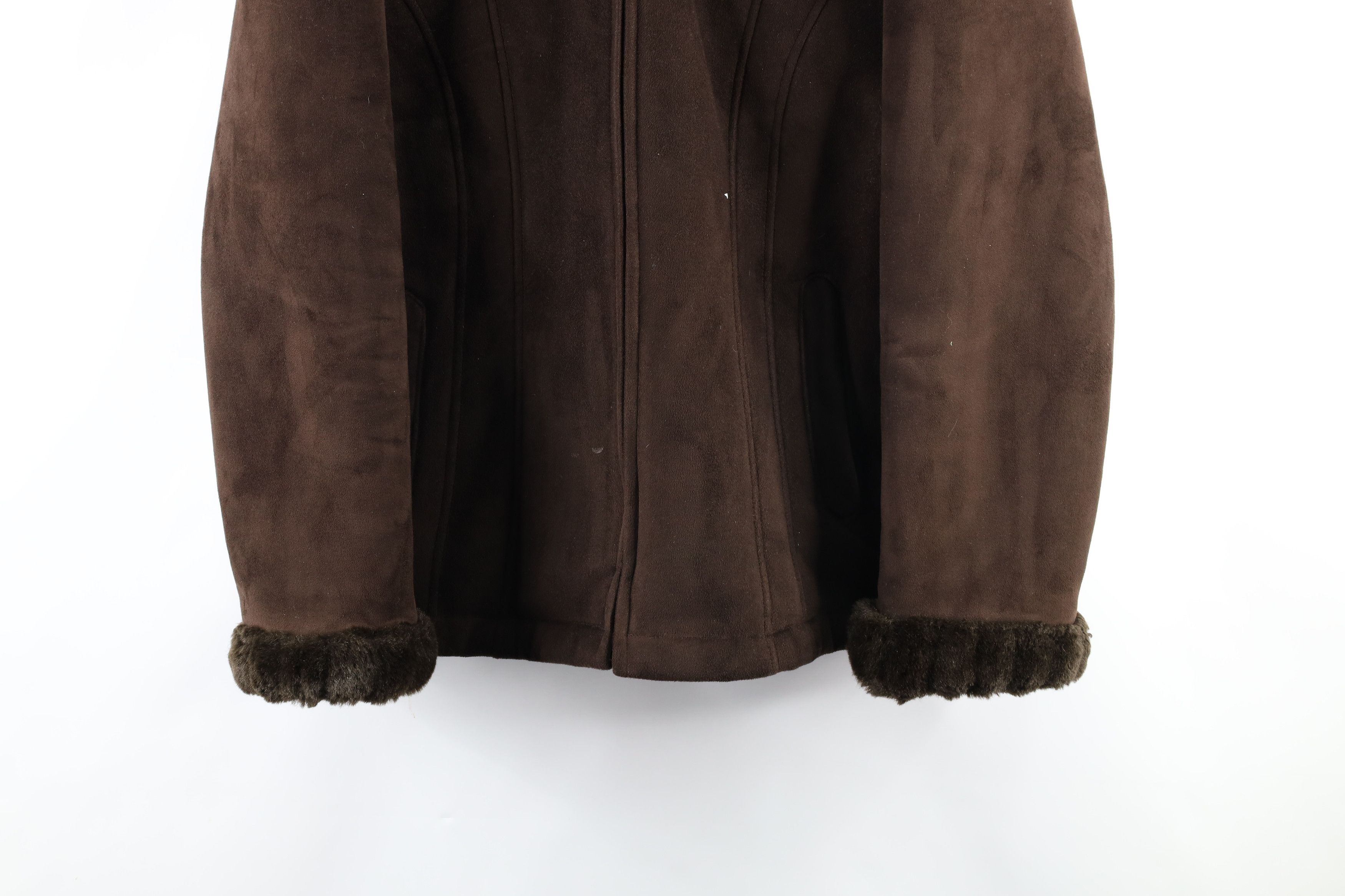 Esprit × Vintage Vintage Esprit Grunge Y2K Hooded Pennylane Jacket Brown Size L / US 10 / IT 46 - 3 Thumbnail