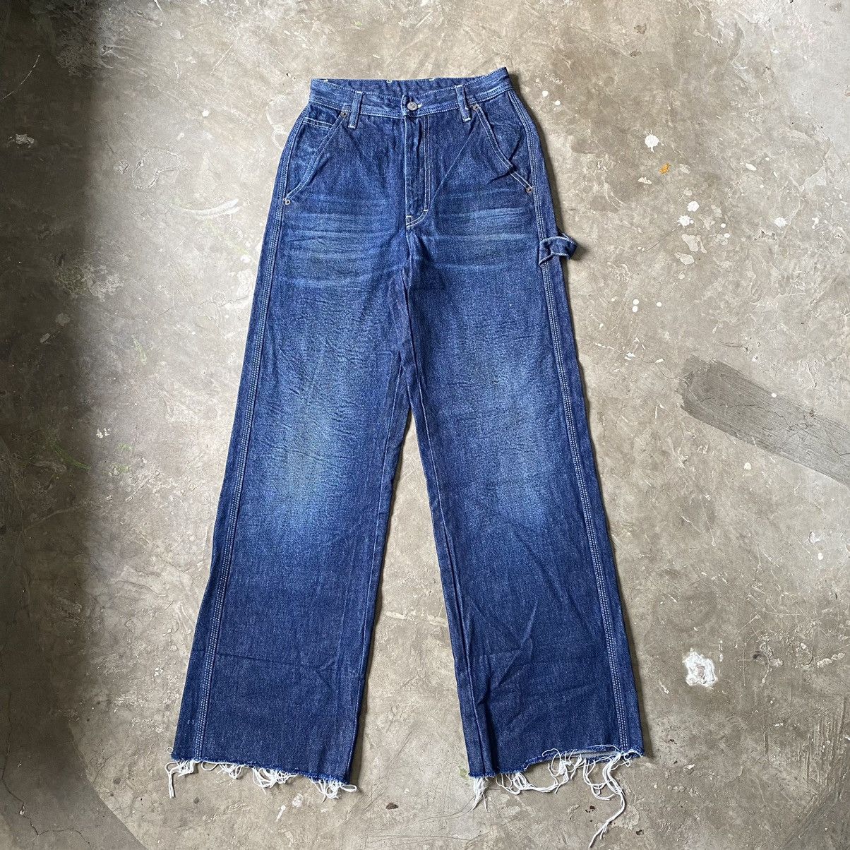 image of Maison Margiela - Mm6 - Wide Leg Carpenter Jeans in Denim, Women's (Size 26)