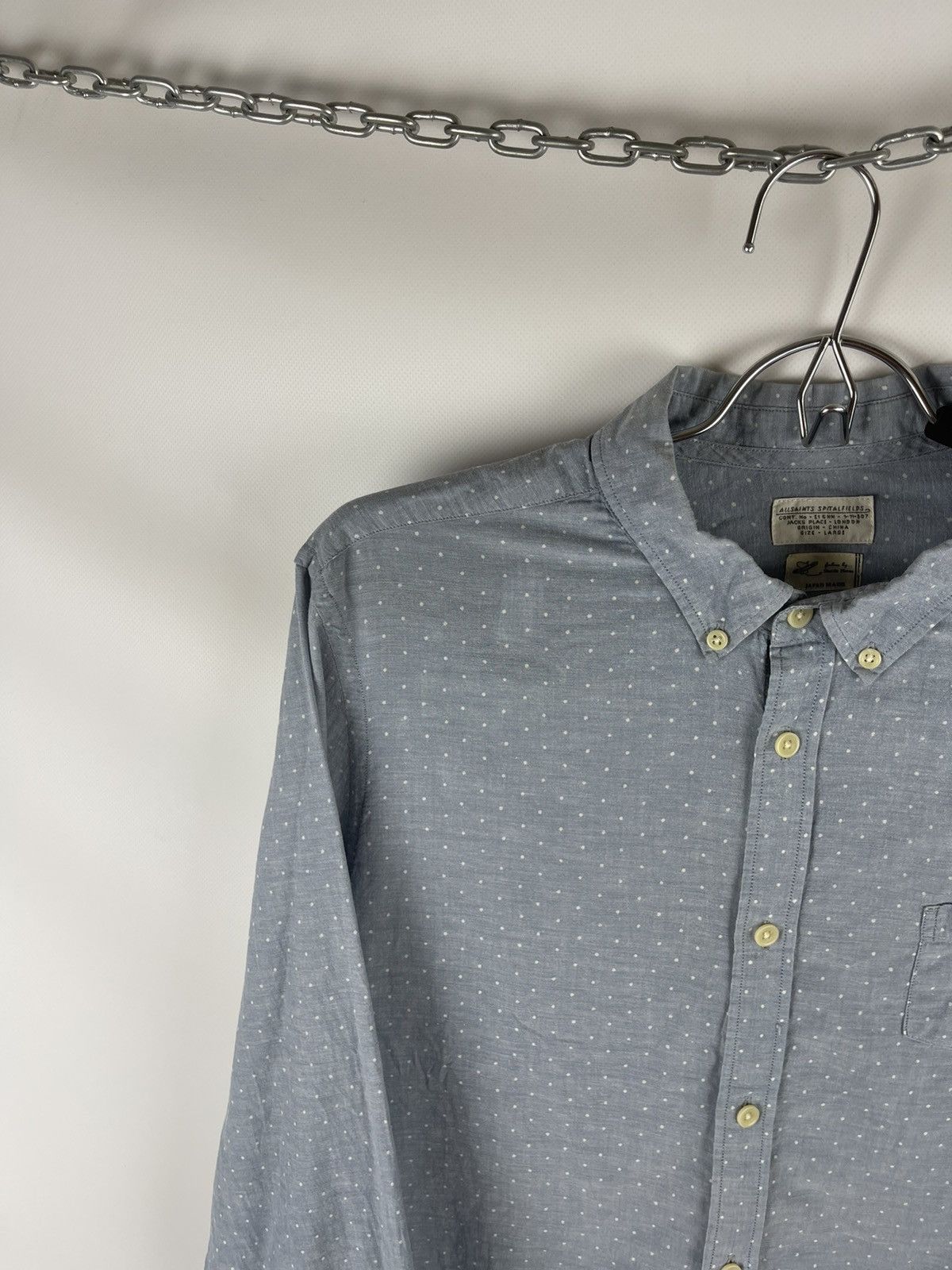 Allsaints Allsaints Japan made Everett L/Slv shirt dot pattern light Size US L / EU 52-54 / 3 - 2 Thumbnail