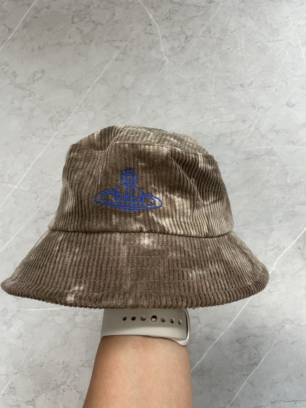 image of Vivienne Westwood Corduroy Tie Dye Bucket Hat, Men's