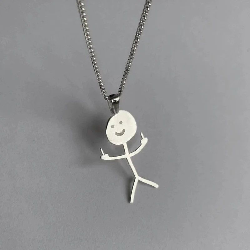 Jewelry Hip Hop Fxck You Necklace Size ONE SIZE - 4 Thumbnail