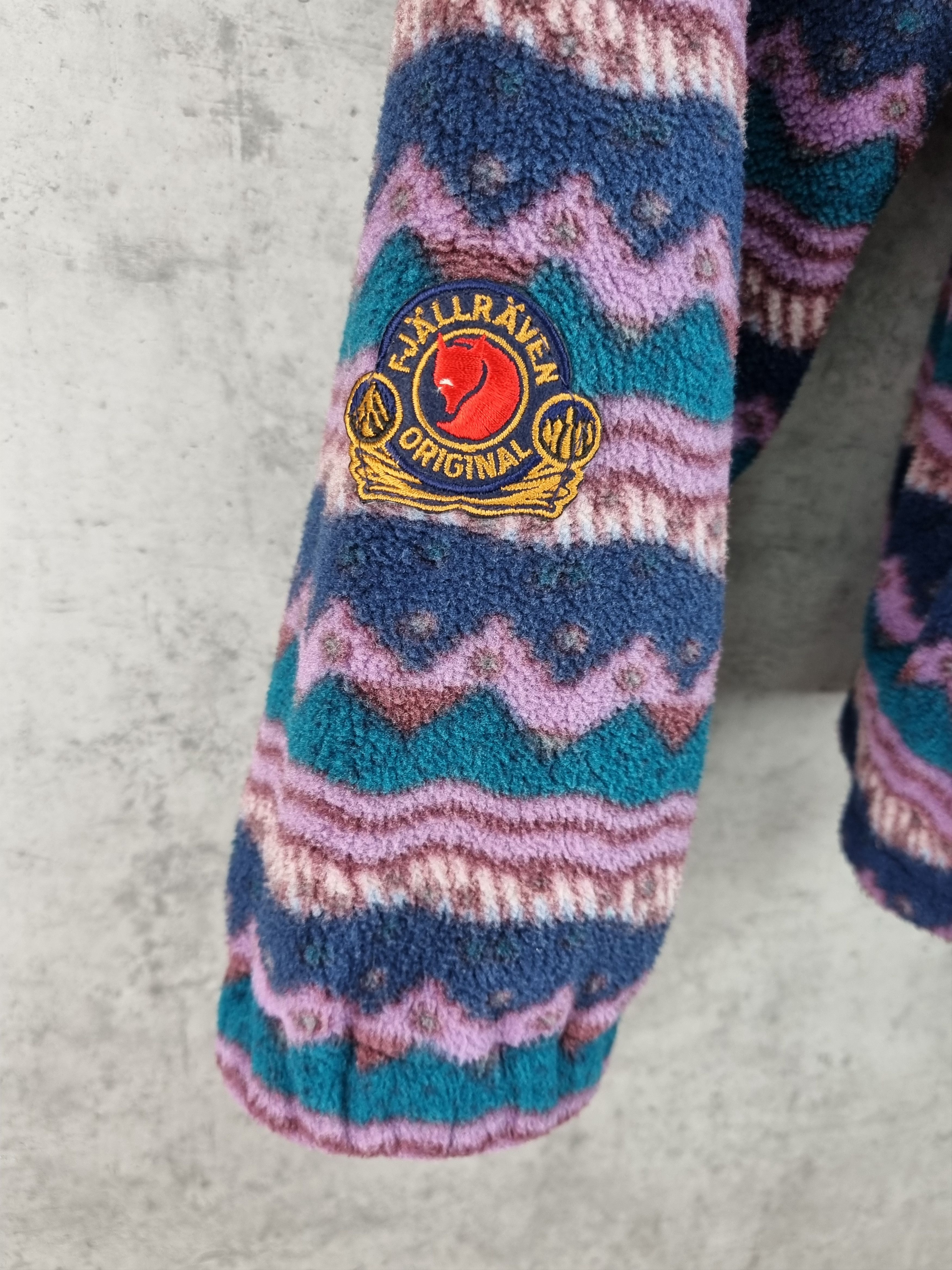 Fjallraven × Polartec 90s Heavy Fjallraven Navajo Vintage half buttons fleece Size US L / EU 52-54 / 3 - 8 Thumbnail