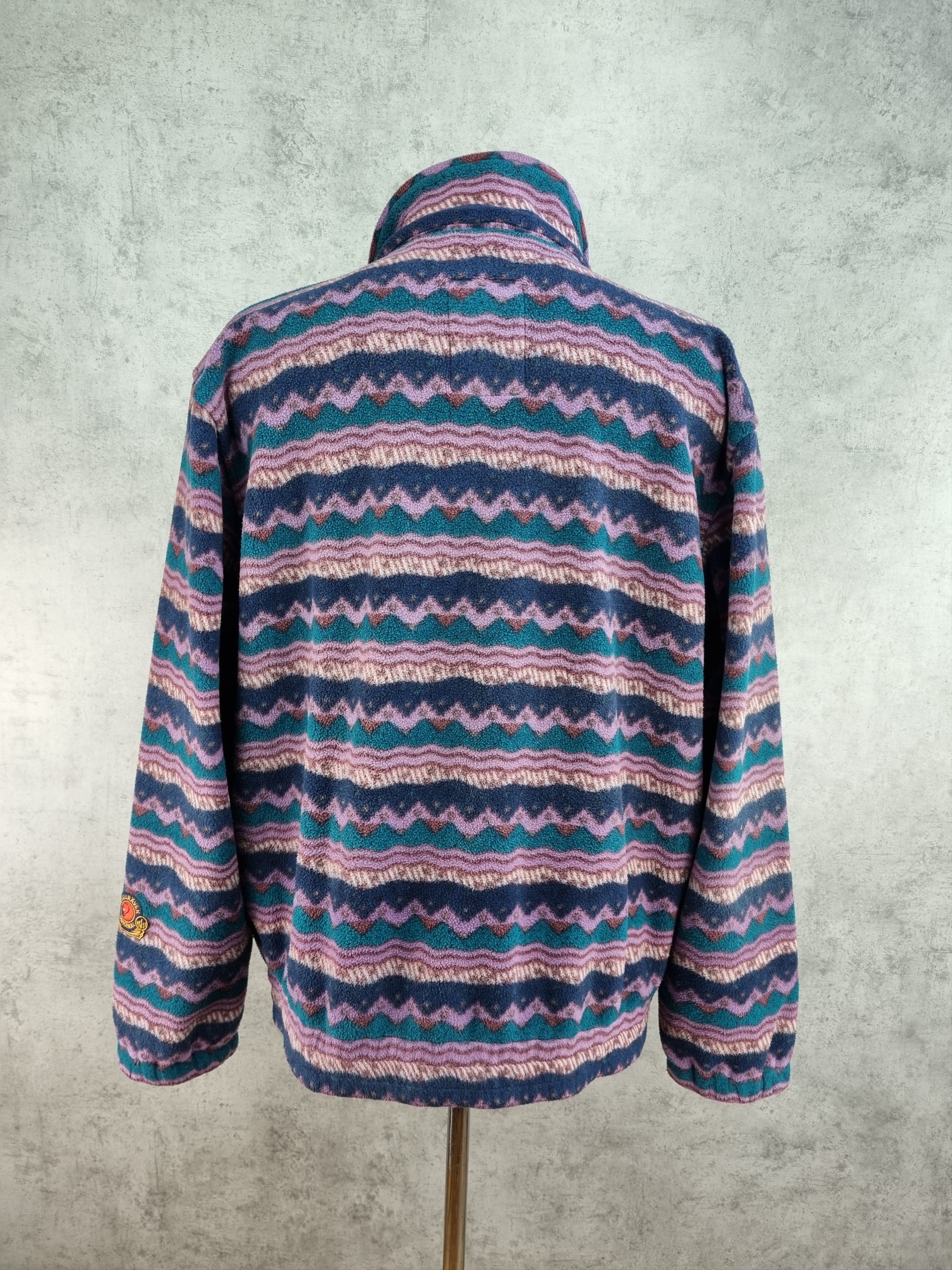 Fjallraven × Polartec 90s Heavy Fjallraven Navajo Vintage half buttons fleece Size US L / EU 52-54 / 3 - 5 Thumbnail