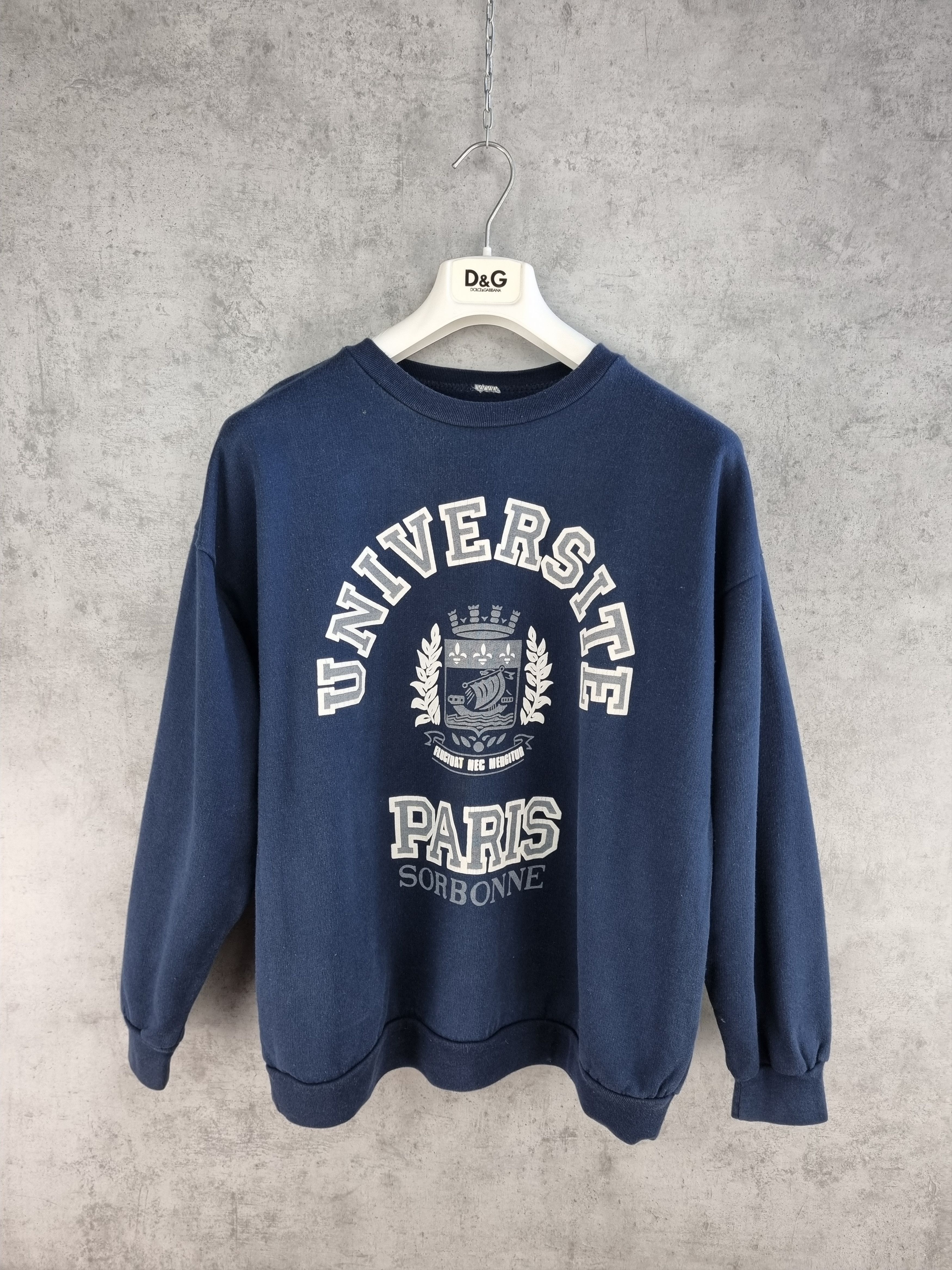 NCAA × Vintage Rare 90s sun Thrashed SORBONA University Vintage sweatshirt Size US M / EU 48-50 / 2 - 1 Thumbnail