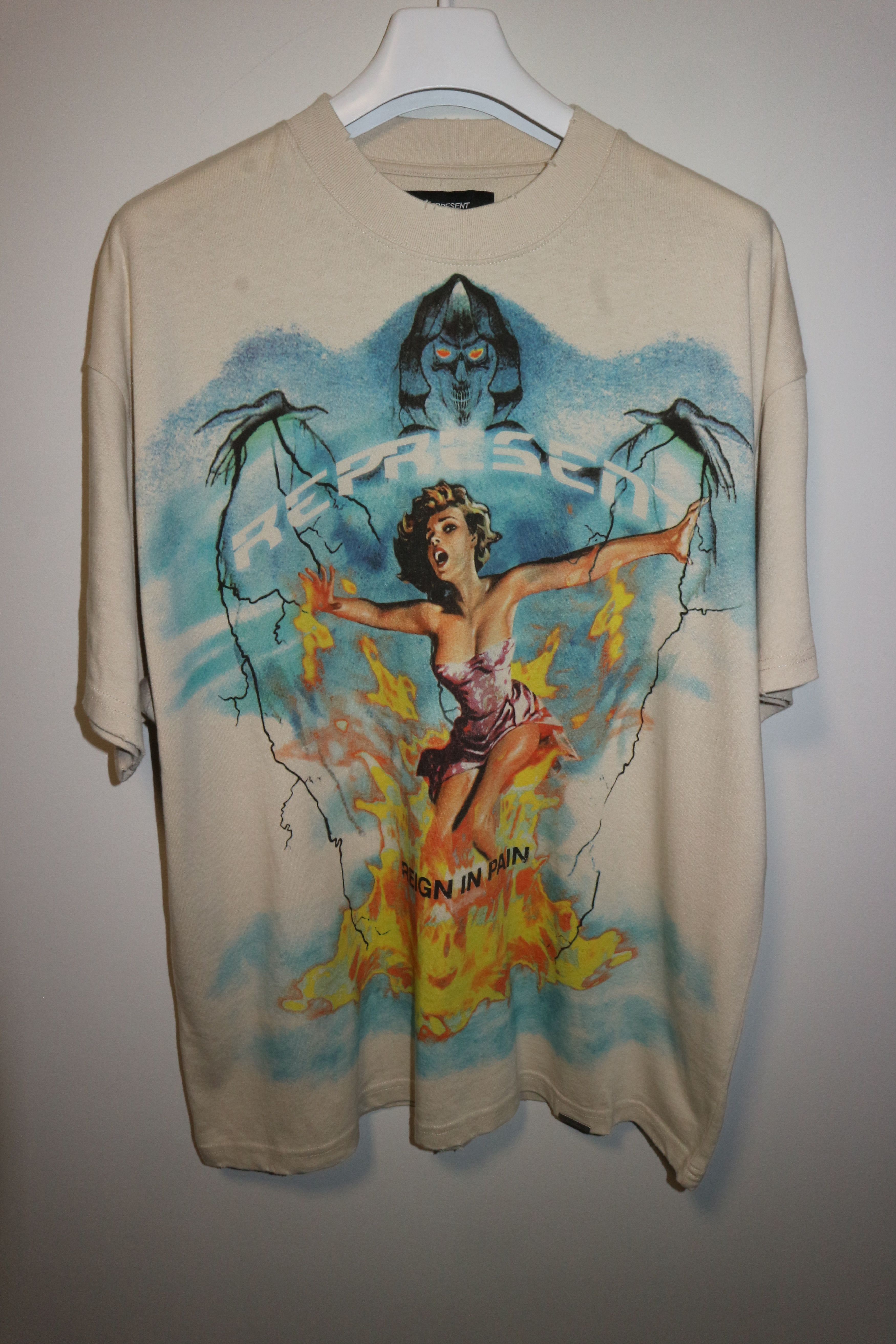 Represent Clo. REIGN IN PAIN PRINT T-SHIRT Size US M / EU 48-50 / 2 - 1 Thumbnail