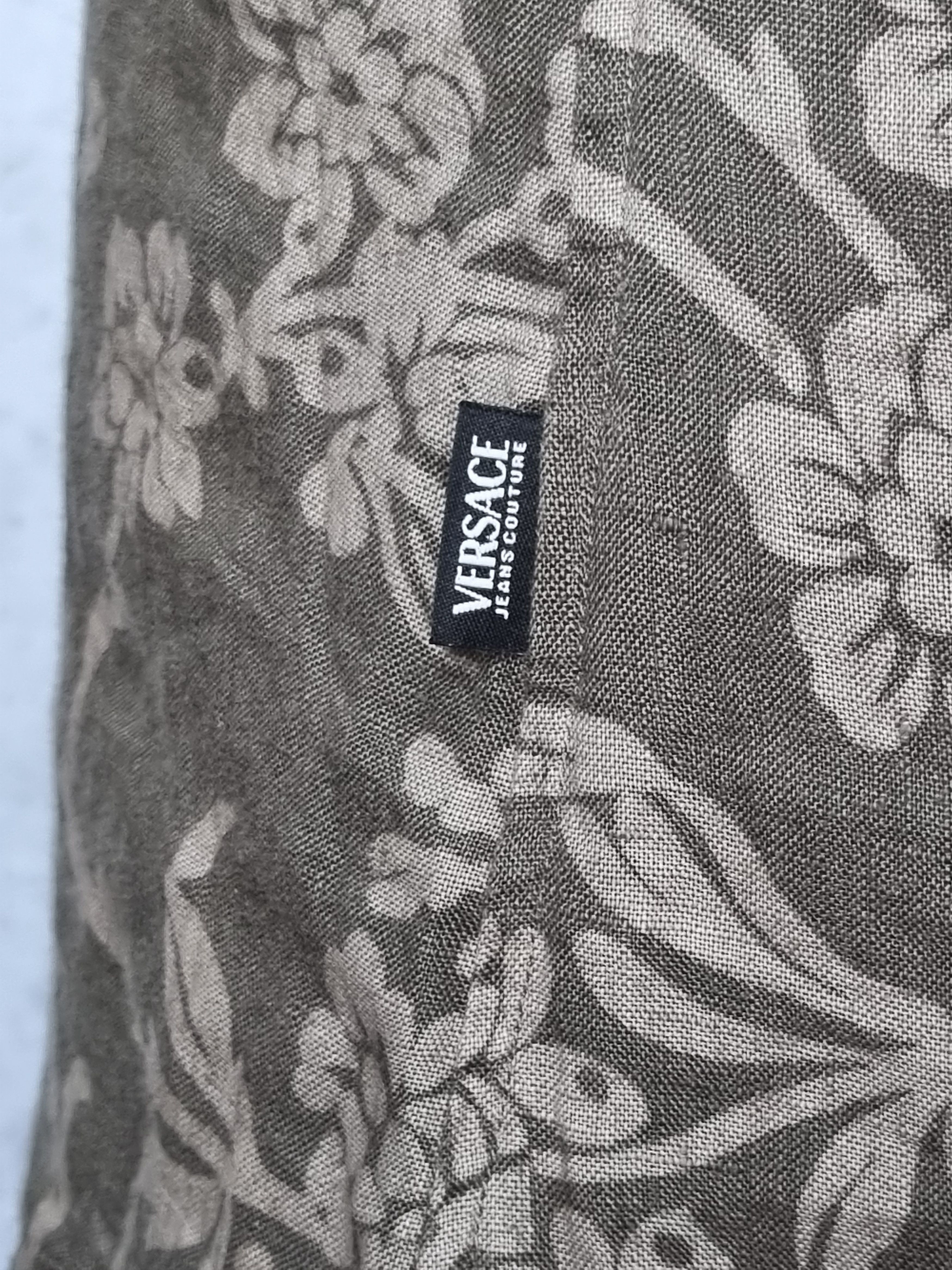 Gianni Valentino × Versace × Versace Jeans Couture Rare Linen Versace Jeans Couture Shirt Size US L / EU 52-54 / 3 - 10 Thumbnail