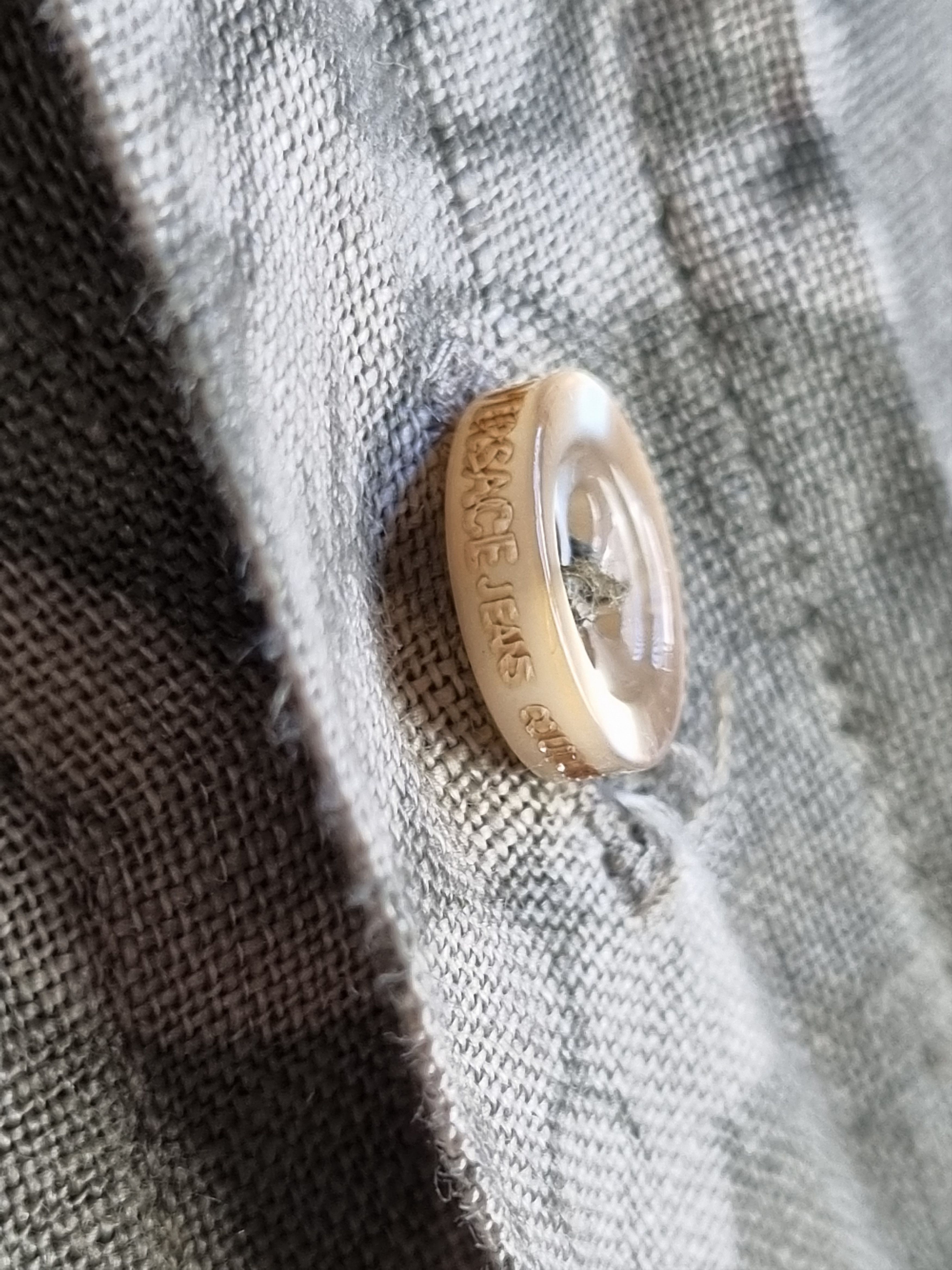 Gianni Valentino × Versace × Versace Jeans Couture Rare Linen Versace Jeans Couture Shirt Size US L / EU 52-54 / 3 - 11 Thumbnail