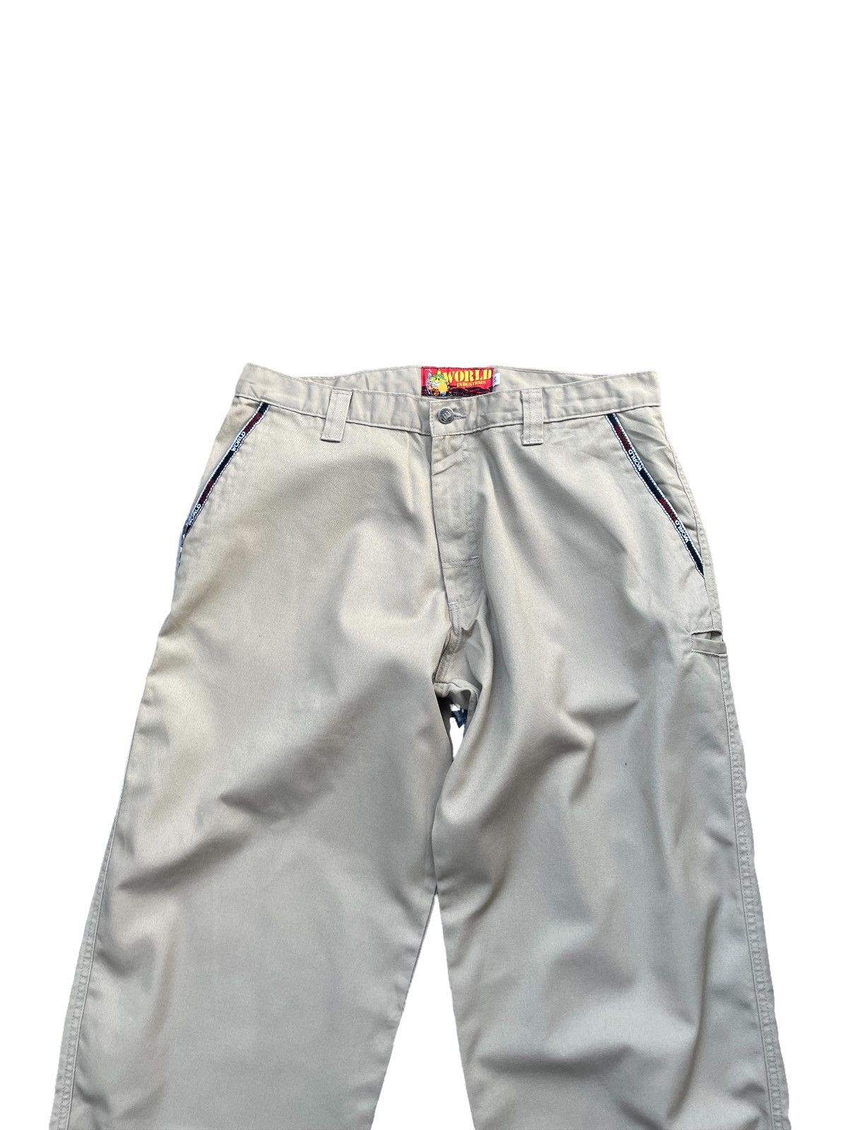 Vintage Vintage Baggy World Industries Skate Trouser Size US 35 - 5 Thumbnail
