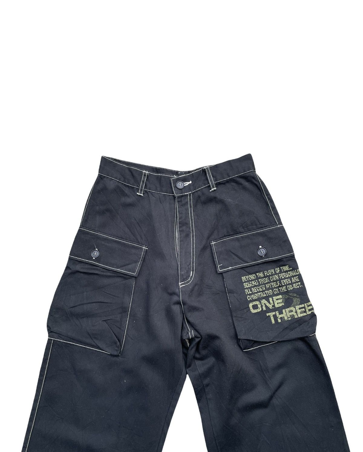 If Six Was Nine × Le Grande Bleu (L.G.B.) One Tree Japan Military Inspired Trousser Size US 27 - 3 Thumbnail