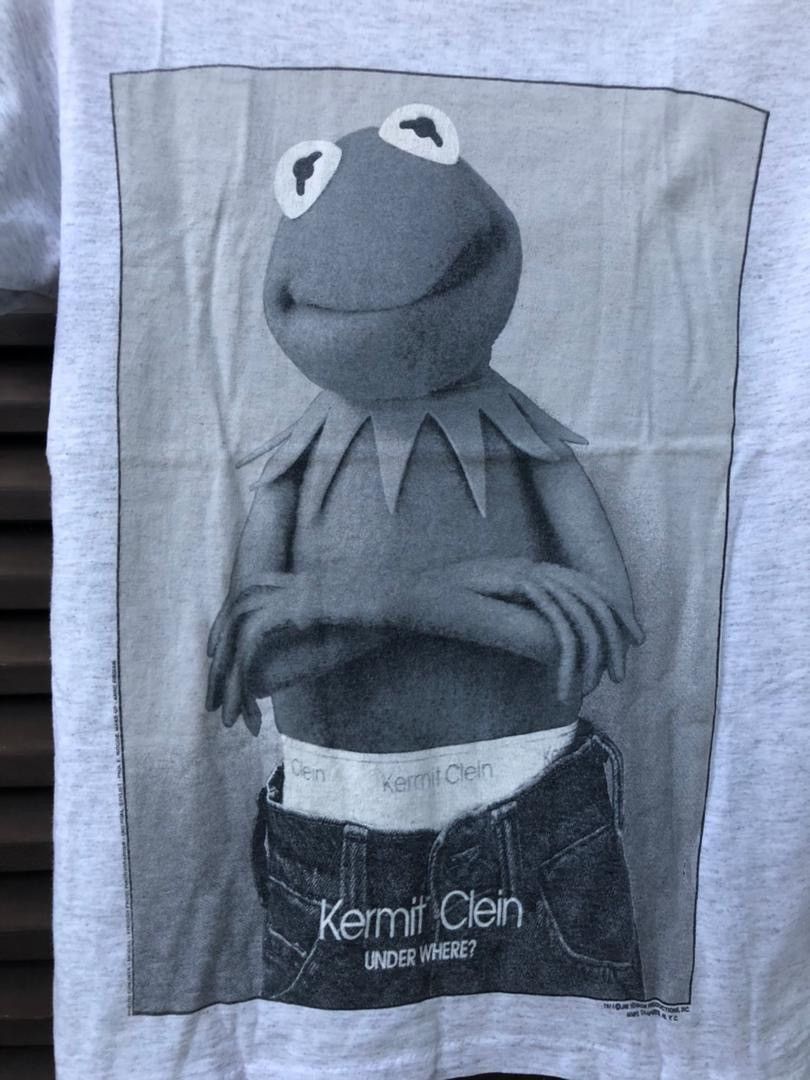 Calvin Klein Vintage Changes Kermit The Frog Calvin Klein Parody Tee Size US M / EU 48-50 / 2 - 2 Thumbnail