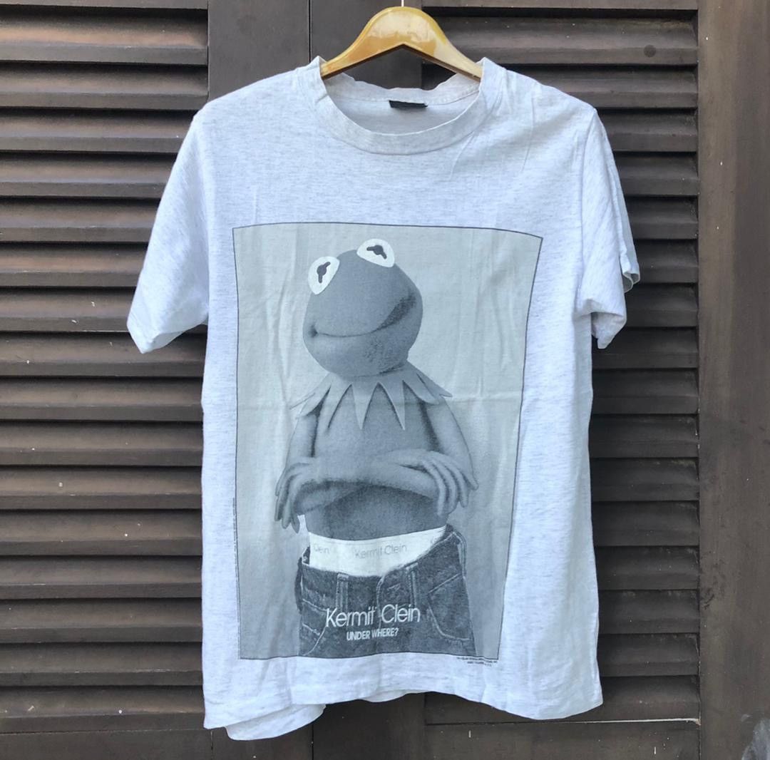 Calvin Klein Vintage Changes Kermit The Frog Calvin Klein Parody Tee Size US M / EU 48-50 / 2 - 1 Thumbnail