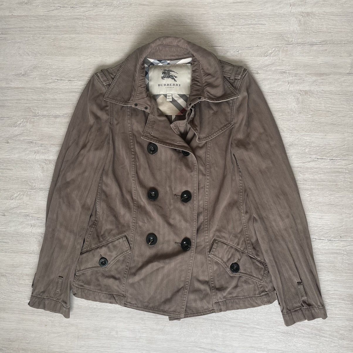 Burberry × Vintage Burberry blazer jacket Size M / US 6-8 / IT 42-44 - 1 Thumbnail