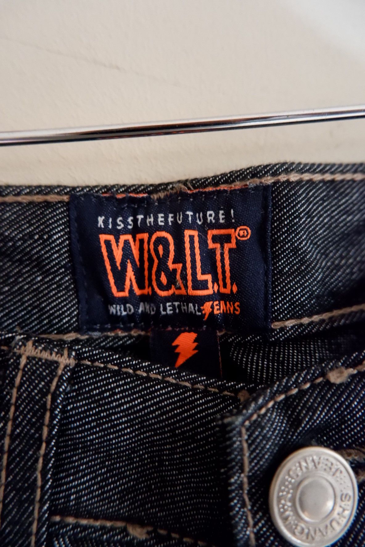 Walter Van Beirendonck W& LT Walter Van Beirendonck Shinning Metallic Jeans Size US 27 - 8 Thumbnail