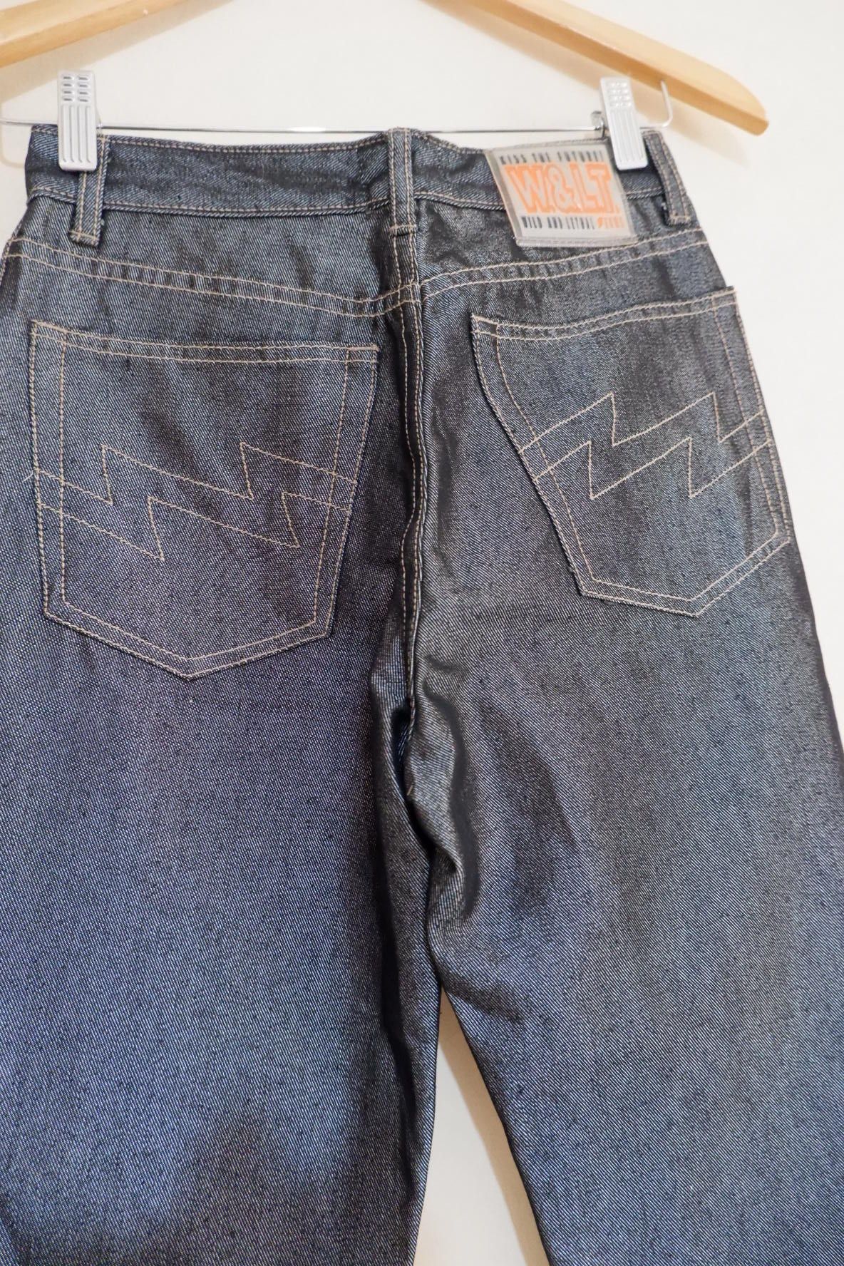 Walter Van Beirendonck W& LT Walter Van Beirendonck Shinning Metallic Jeans Size US 27 - 5 Thumbnail