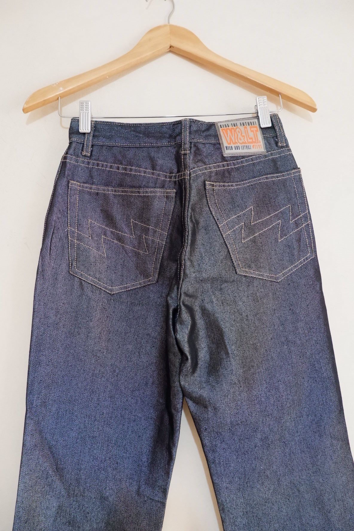 Walter Van Beirendonck W& LT Walter Van Beirendonck Shinning Metallic Jeans Size US 27 - 7 Thumbnail