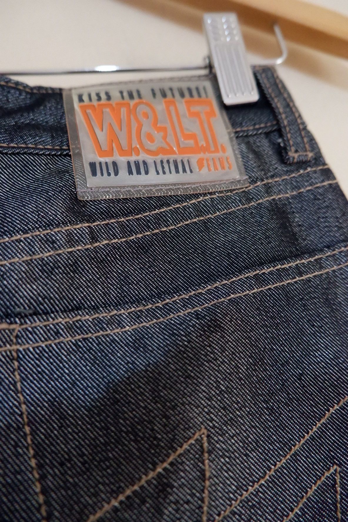 Walter Van Beirendonck W& LT Walter Van Beirendonck Shinning Metallic Jeans Size US 27 - 6 Thumbnail
