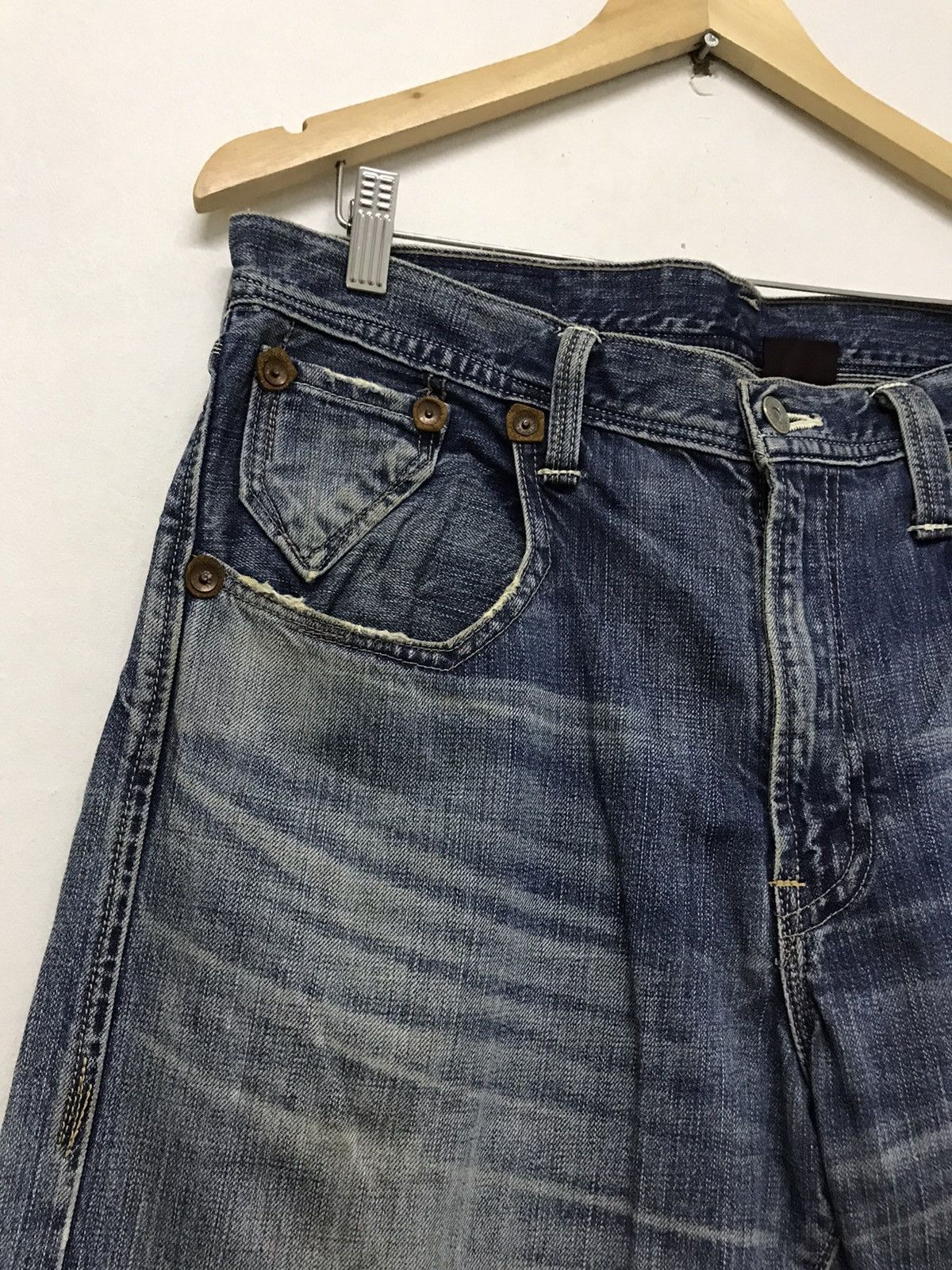 Levi's Vintage Clothing Vintage Levis Distressed Denim Jeans Size US 34 / EU 50 - 7 Thumbnail